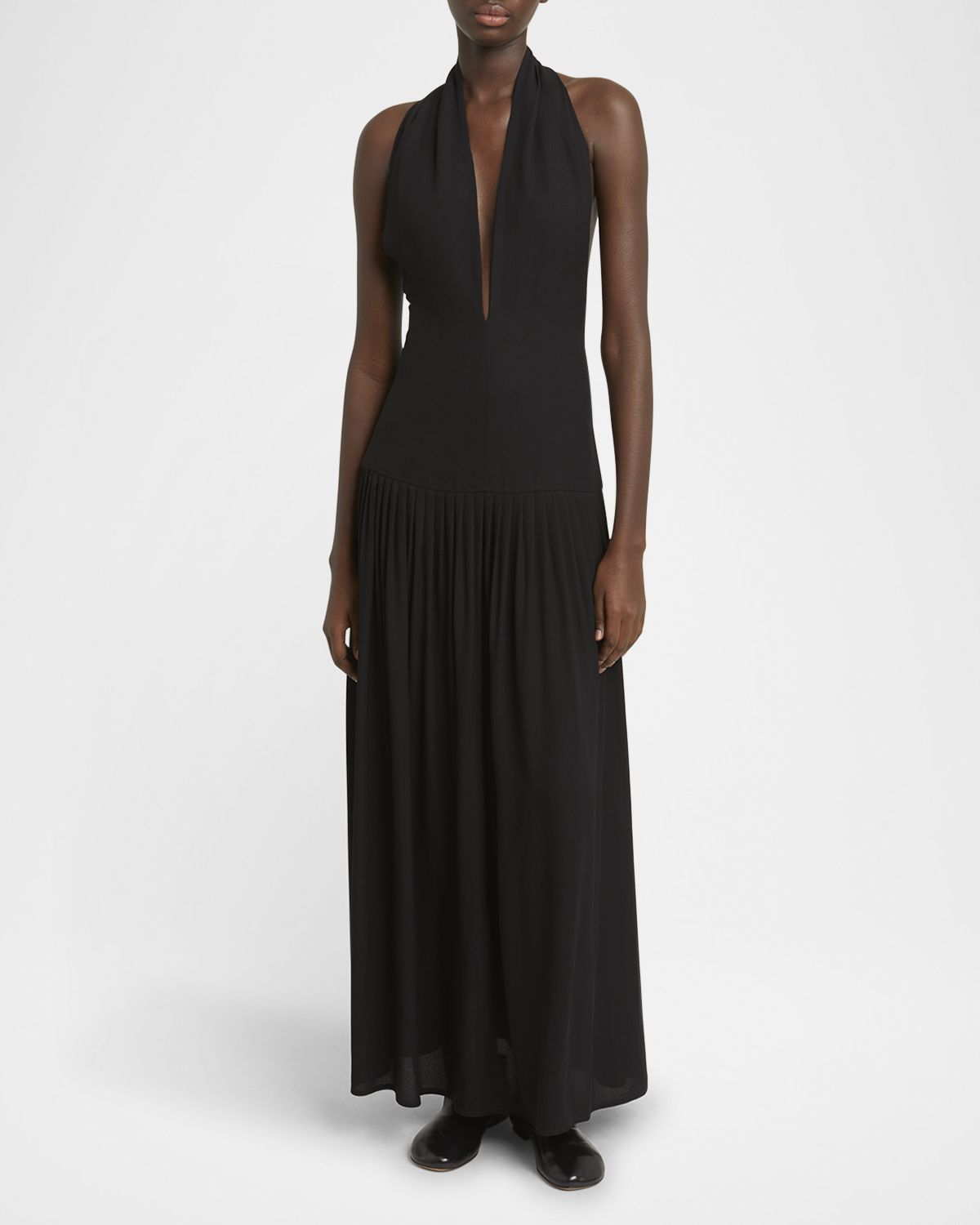 Proenza Schouler Tala Halter Viscose Georgette Dress