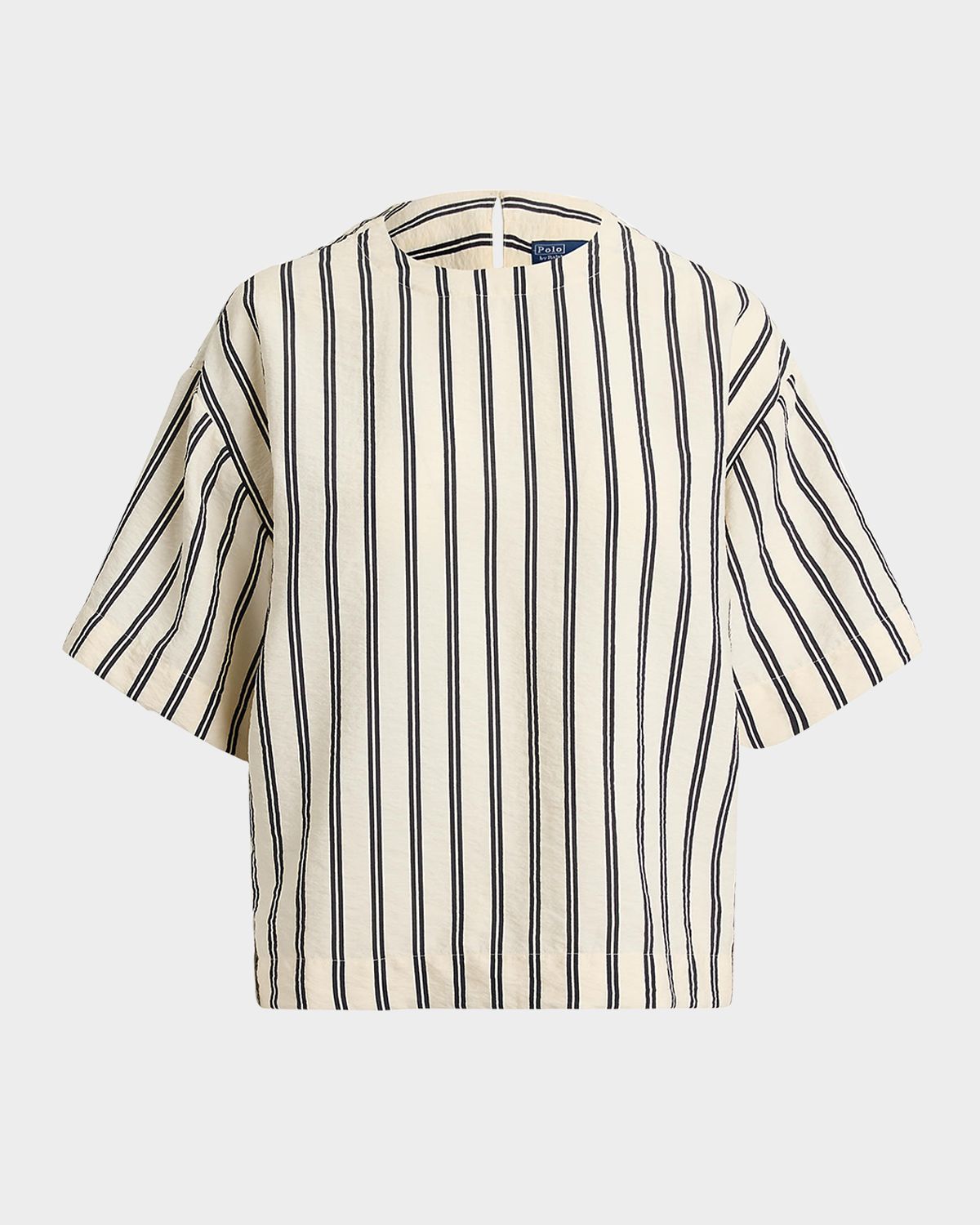 Polo Ralph Lauren Striped Silk-Blend Short-Sleeve Shirt