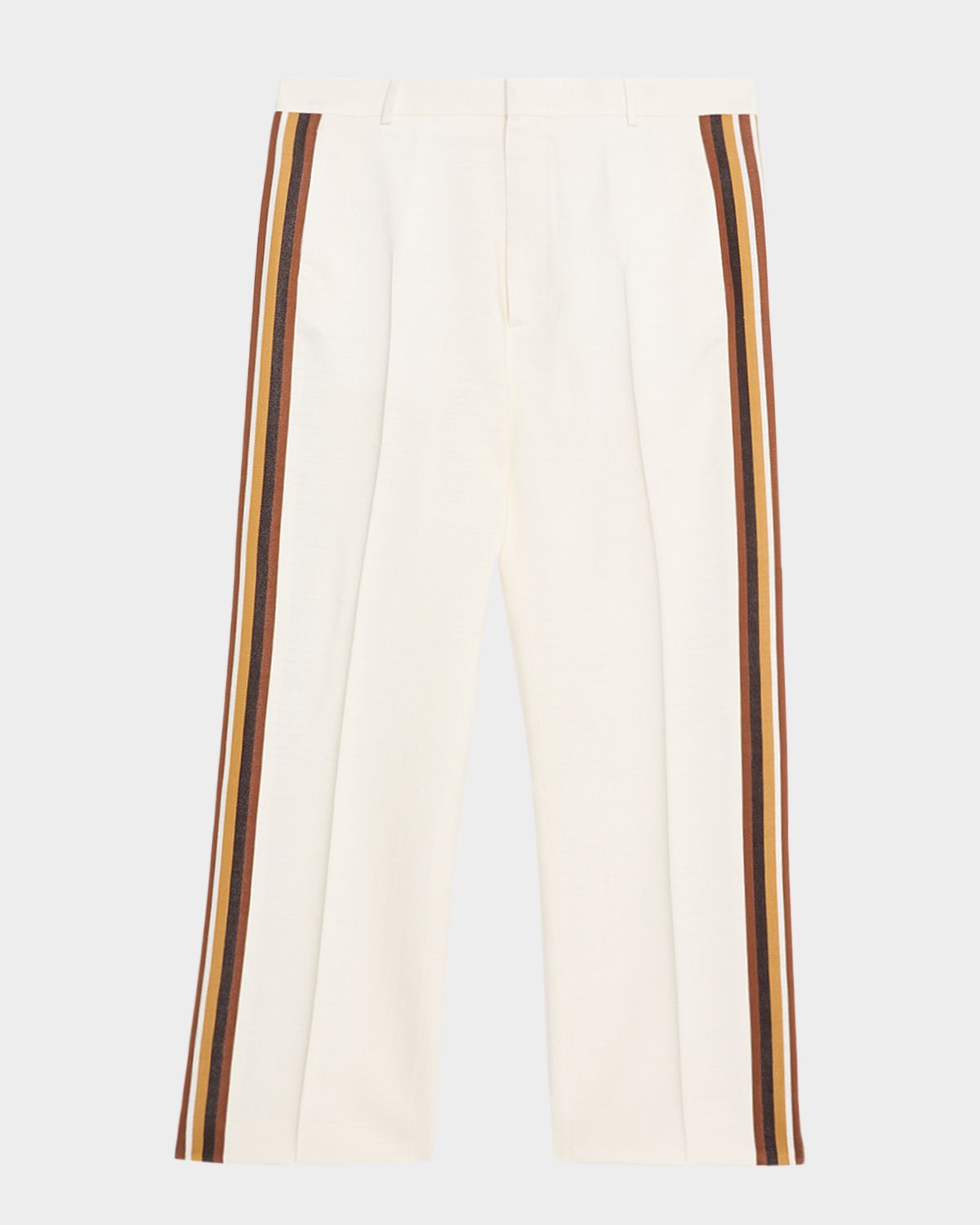 Bottega Veneta Men 's Viscose Stripe Flat-Front Trousers