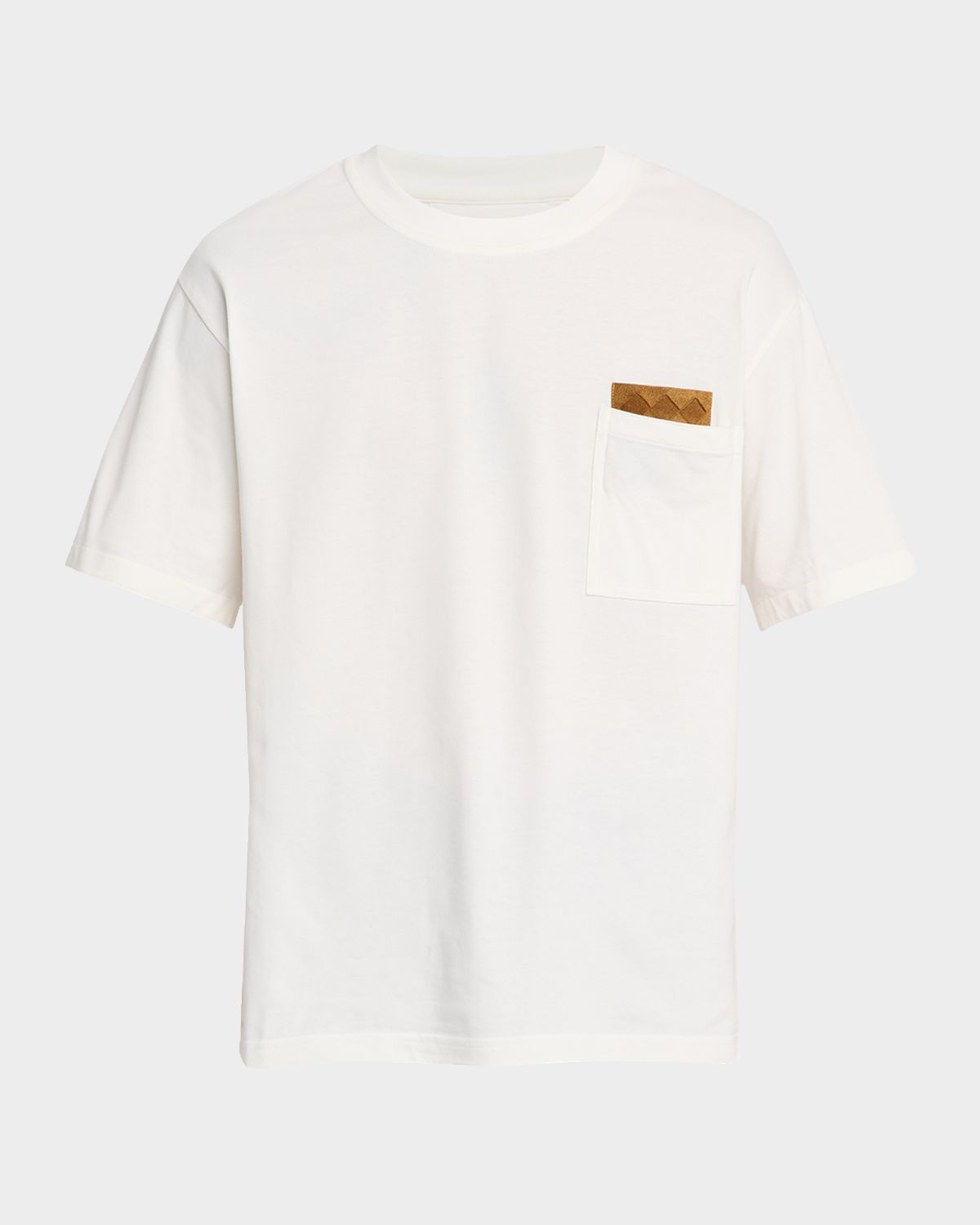Bottega Veneta Men 's Pima Cotton Jersey Intrecciato-Pocket T-Shirt | Thumbnail 6 Bottega Veneta Men 's Pima Cotton Jersey Intrecciato-Pocket T-Shirt | Thumbnail 6