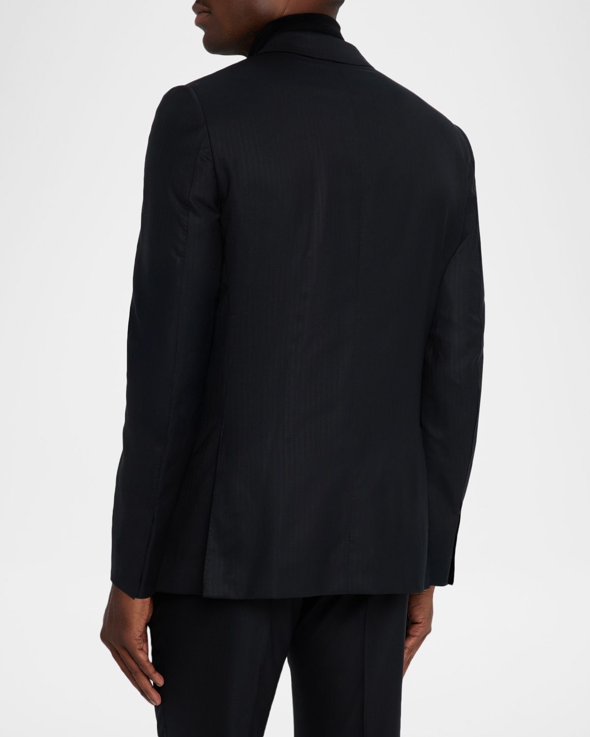 ZEGNA Men 's Centoventimila Wool Tonal Stripe Suit | Thumbnail 5
