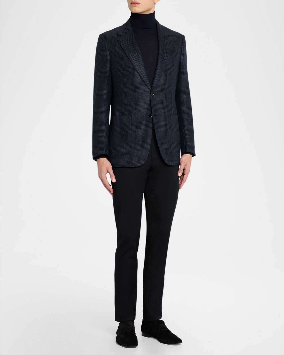 ZEGNA Men 's Oasi Cashmere Tonal Plaid Sport Coat