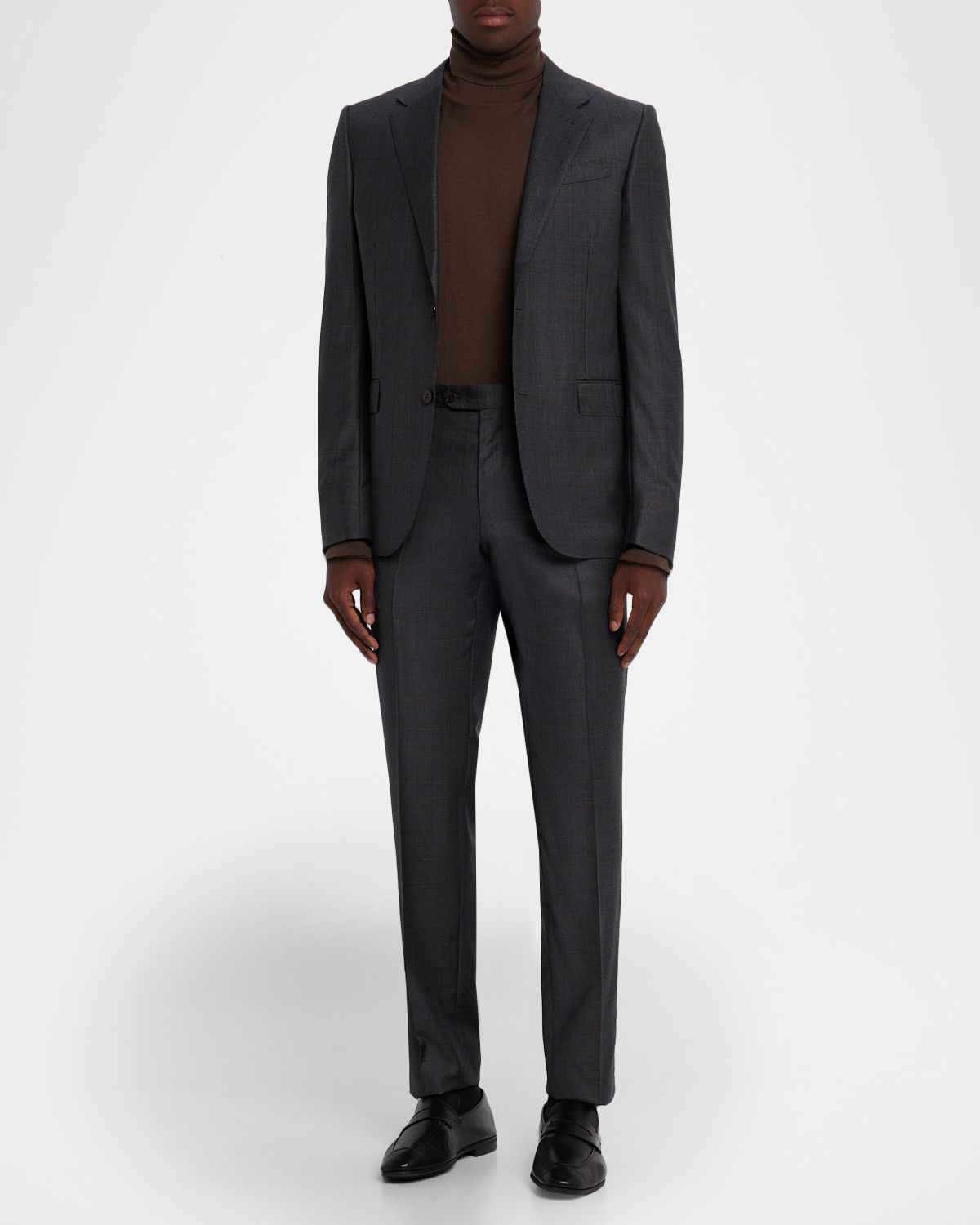 ZEGNA Men 's Trofeo Wool Plaid Two-Piece Suit