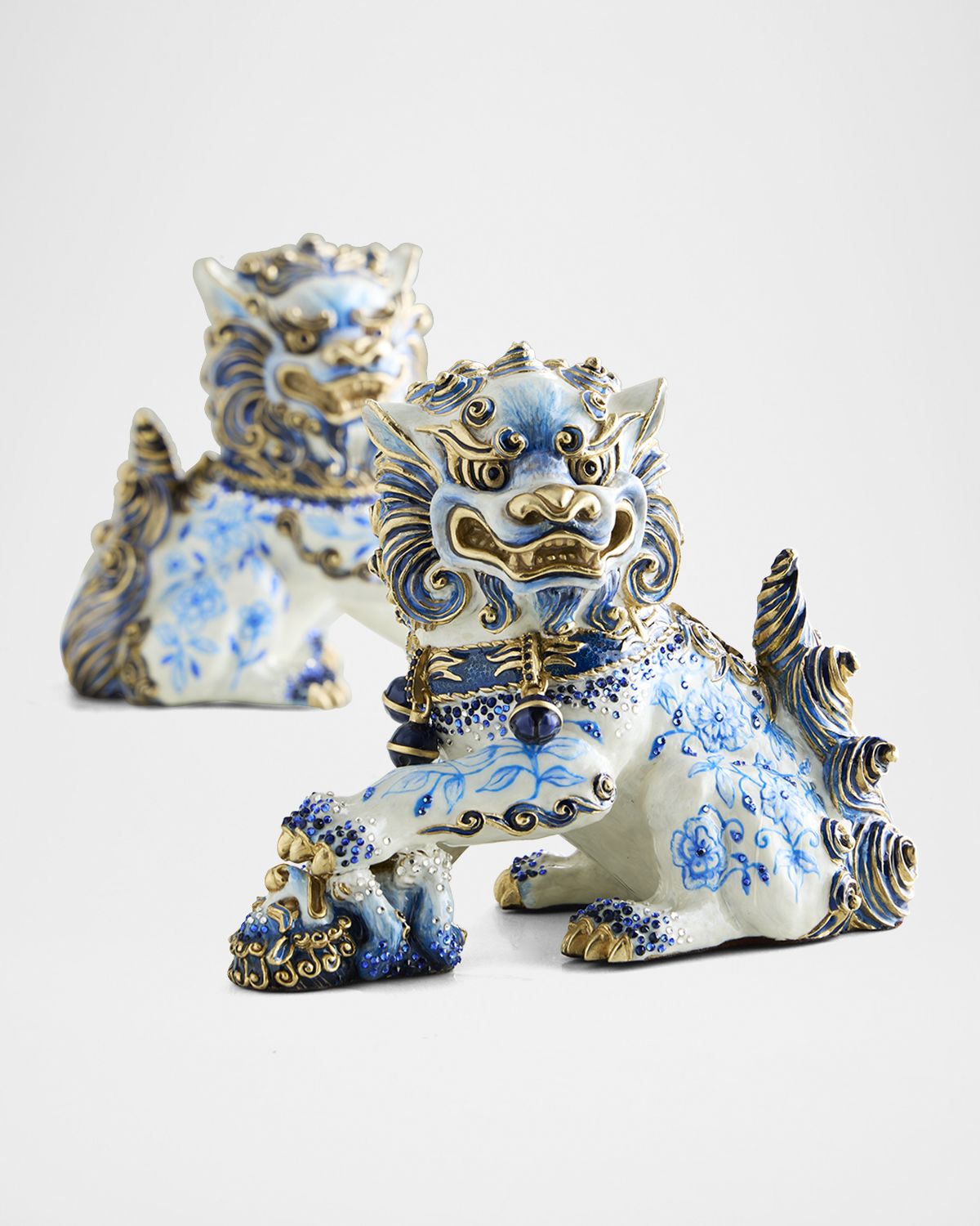 Jay Strongwater Yin Foo Dog Chinoiserie Figurine