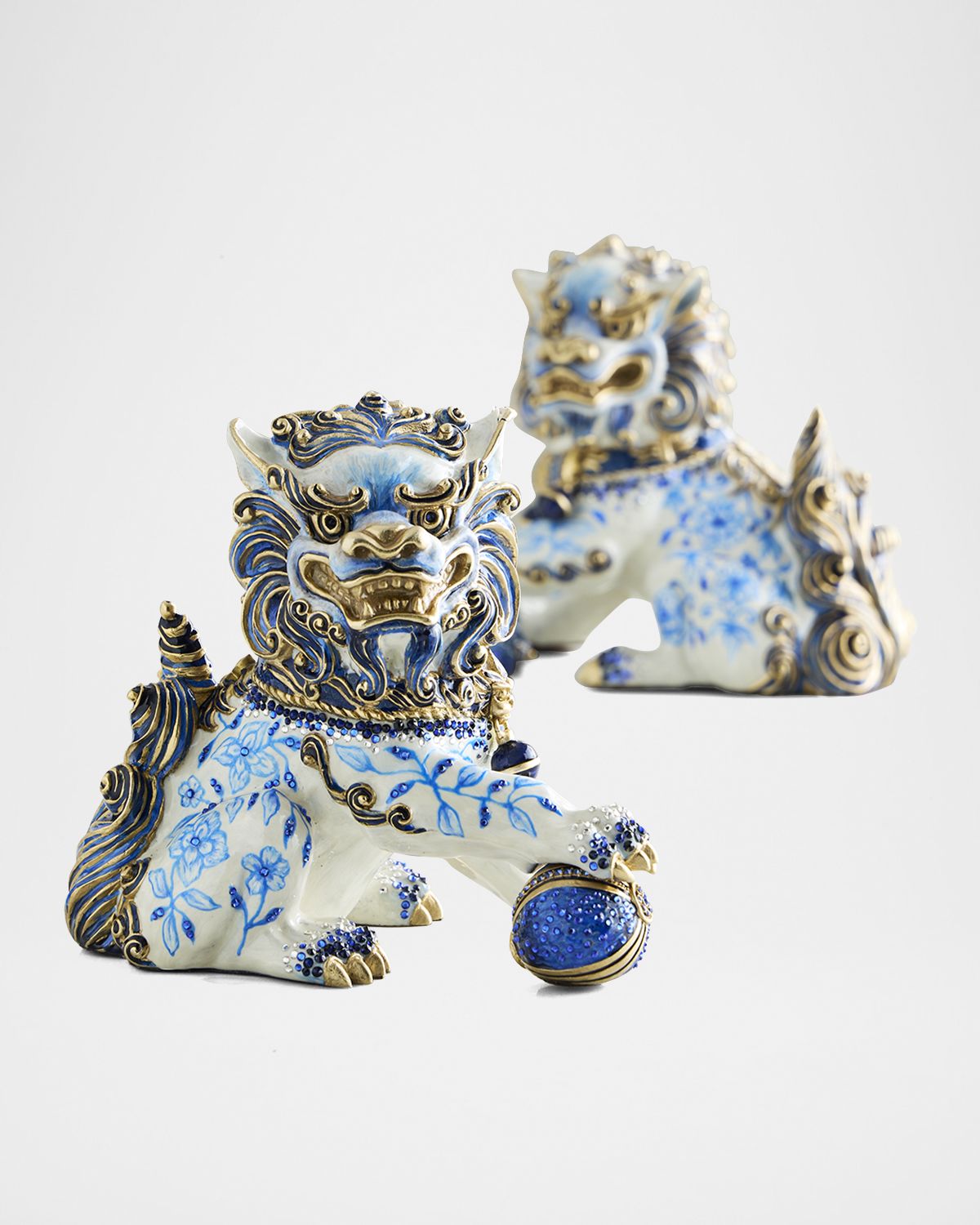 Jay Strongwater Shi Foo Dog Chinoiserie Figurine