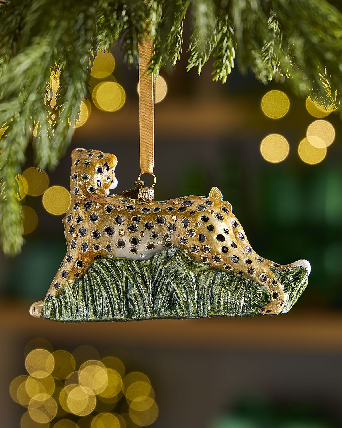 Jay Strongwater Spotted Majesty Christmas Ornament
