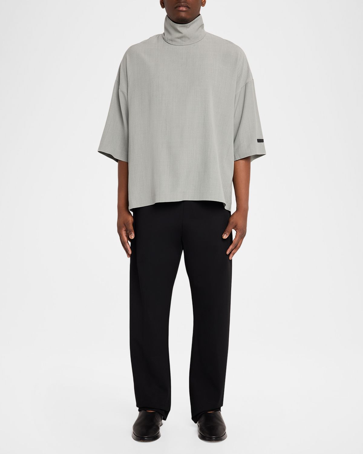 Fear of God Men 's High-Neck Short-Sleeve Shirt