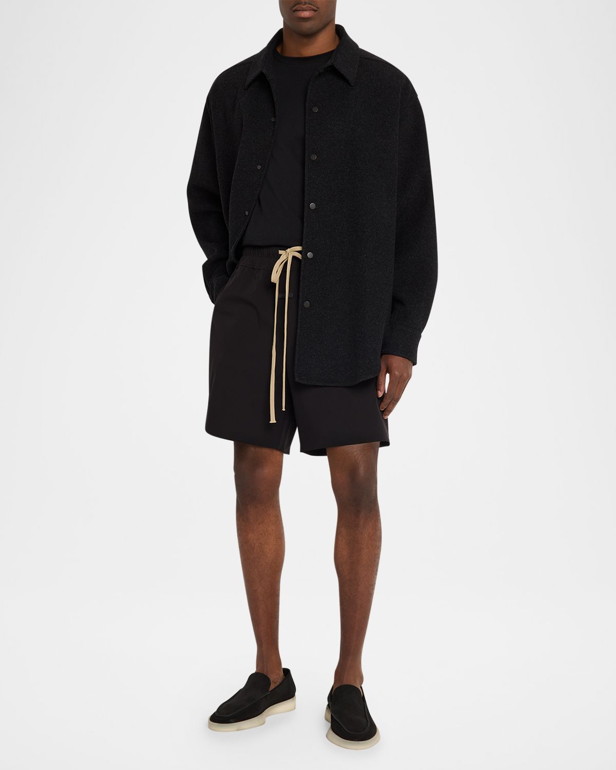 Fear of God Men 's Wool & Cashmere Overshirt