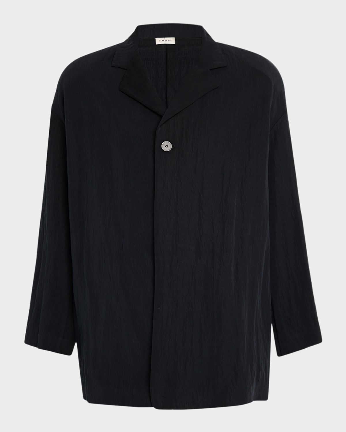 Fear of God Men 's Relaxed-Fit Crinkle Twill Blazer