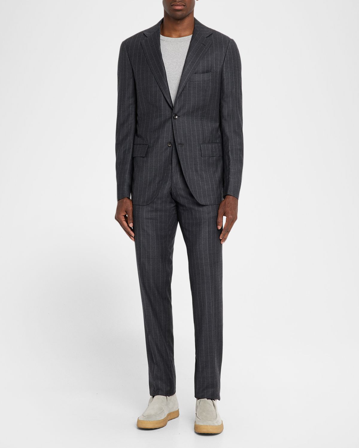 Kiton Men 's Wool Pinstripe Two-Piece Suit