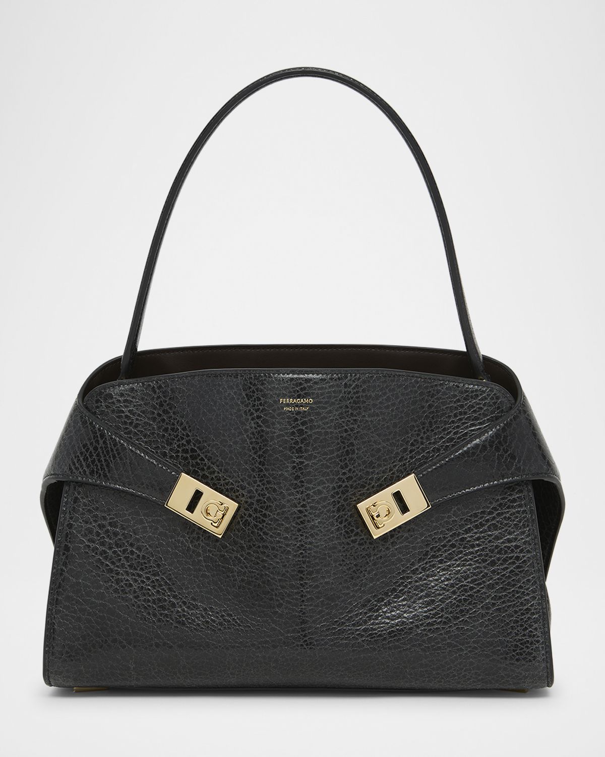 Ferragamo Hug Grain Leather Shoulder Bag