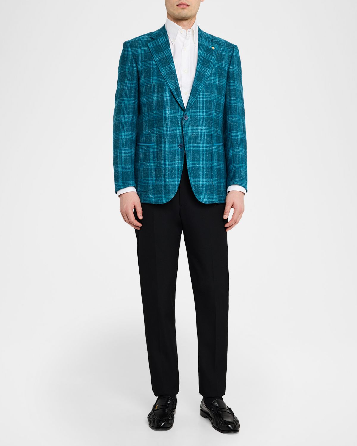 Stefano Ricci Men 's Wool, Cashmere and Silk Plaid Single-Breasted Sport Coat