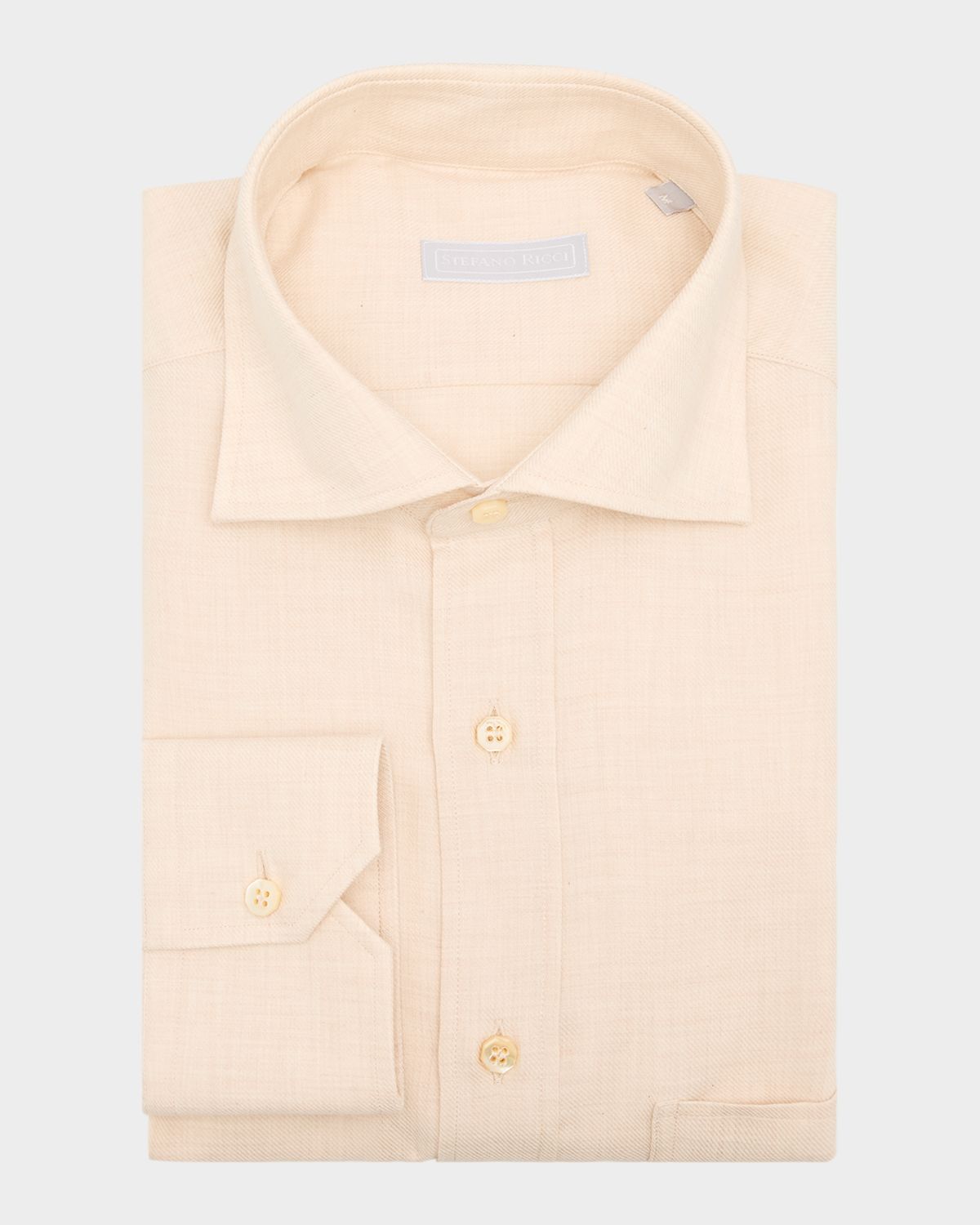Stefano Ricci Men 's Cotton Cashmere Dress Shirt | Thumbnail 3 Stefano Ricci Men 's Cotton Cashmere Dress Shirt | Thumbnail 3