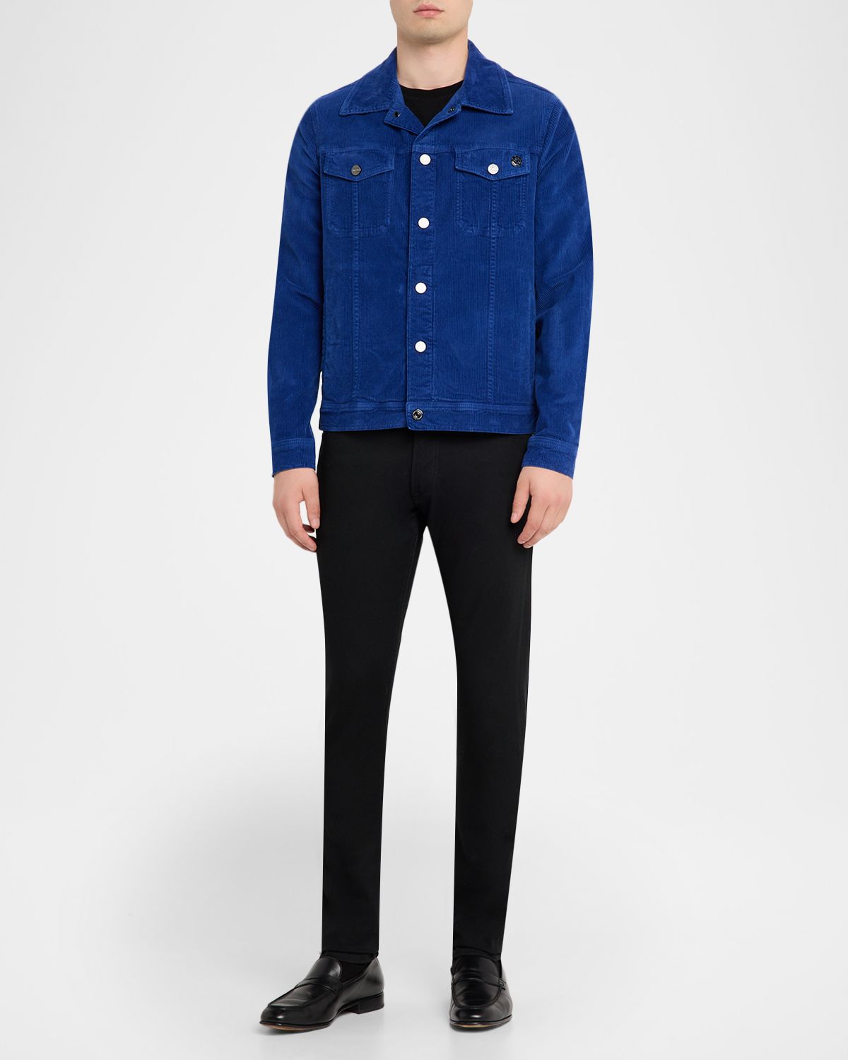 Stefano Ricci Men 's Cotton Corduroy Trucker Jacket