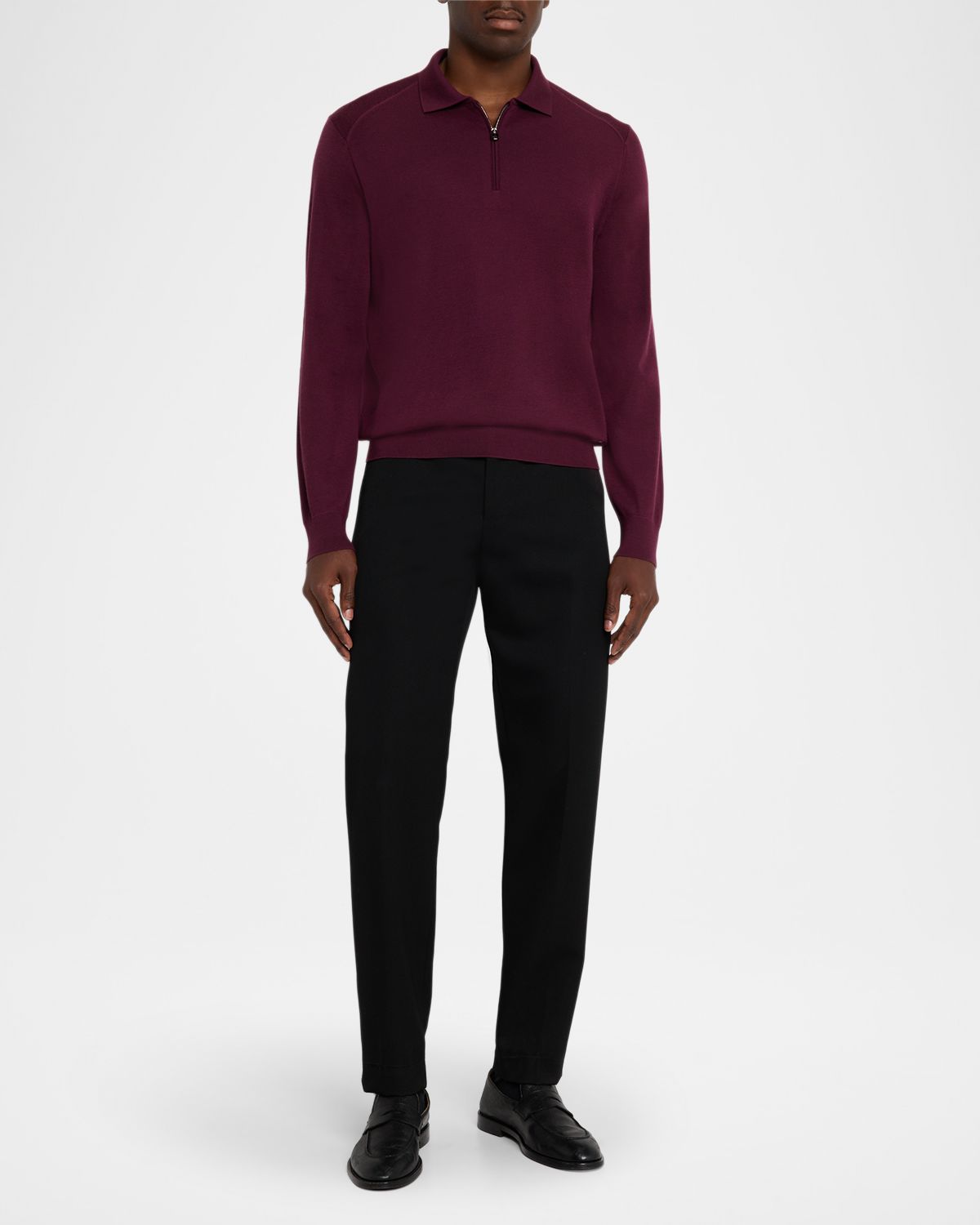 Stefano Ricci Men 's Cashmere Quarter-Zip Polo Sweater