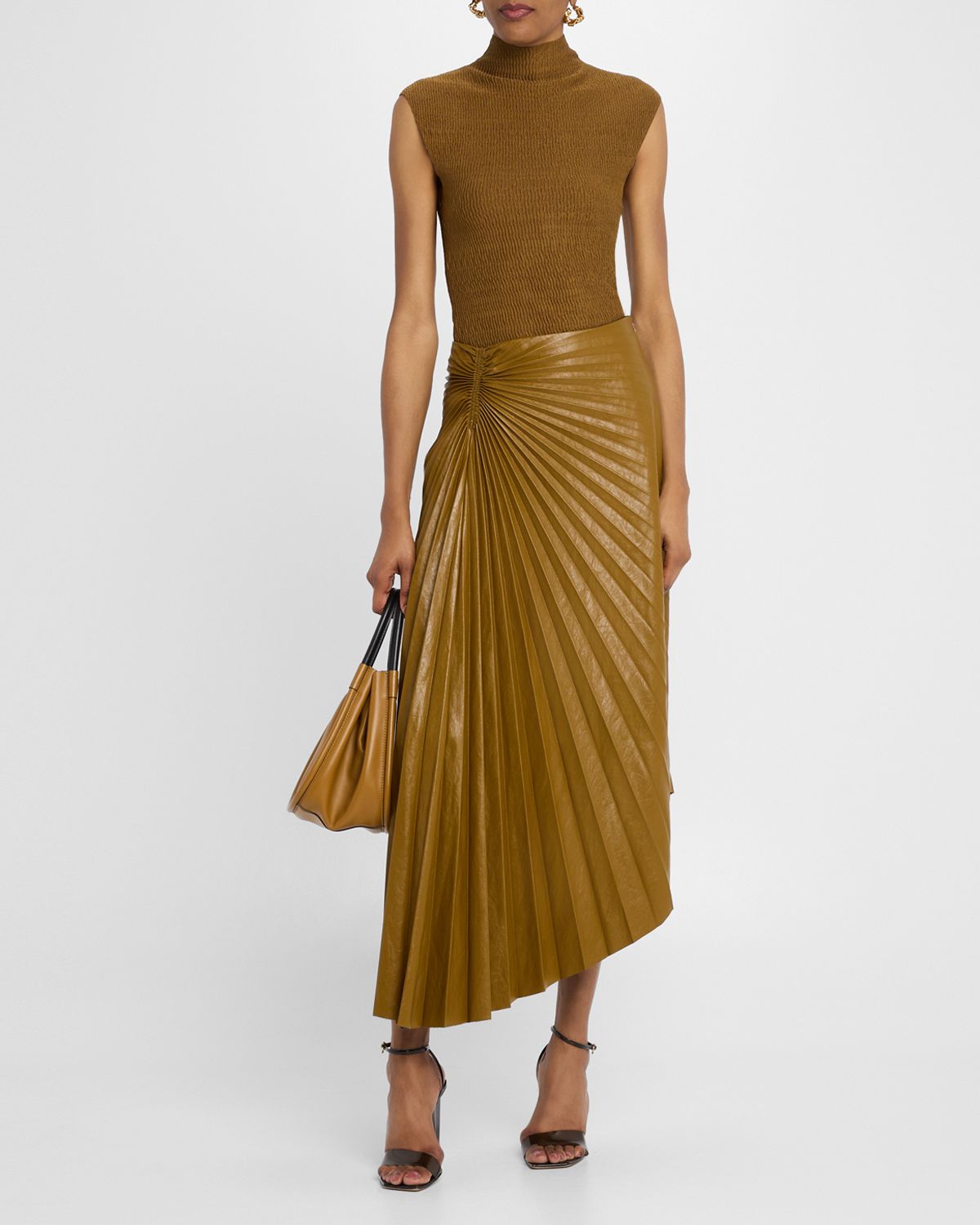 A.L.C. Jada Mock-Neck Top