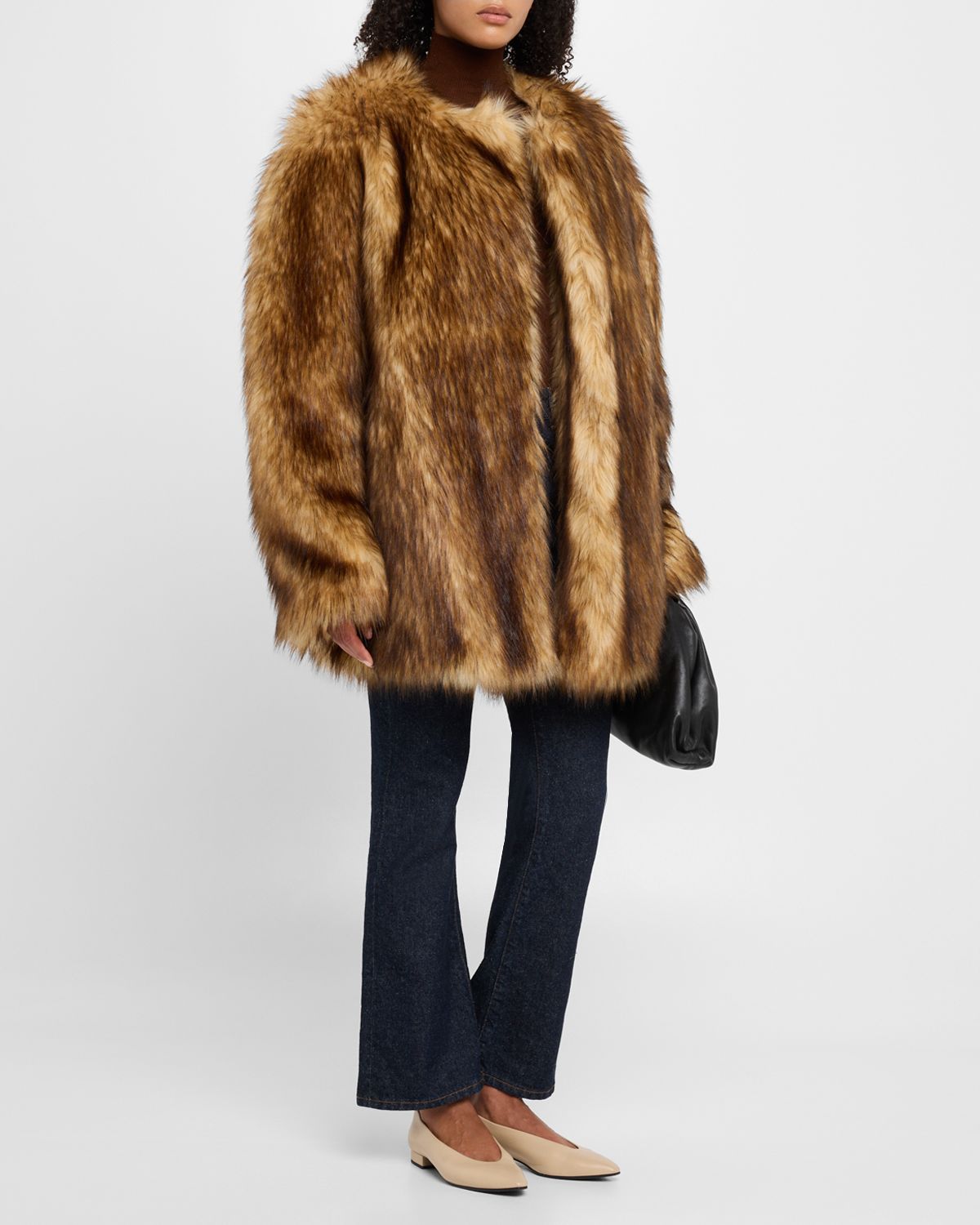 A.L.C. Bria Faux Fur Top Coat