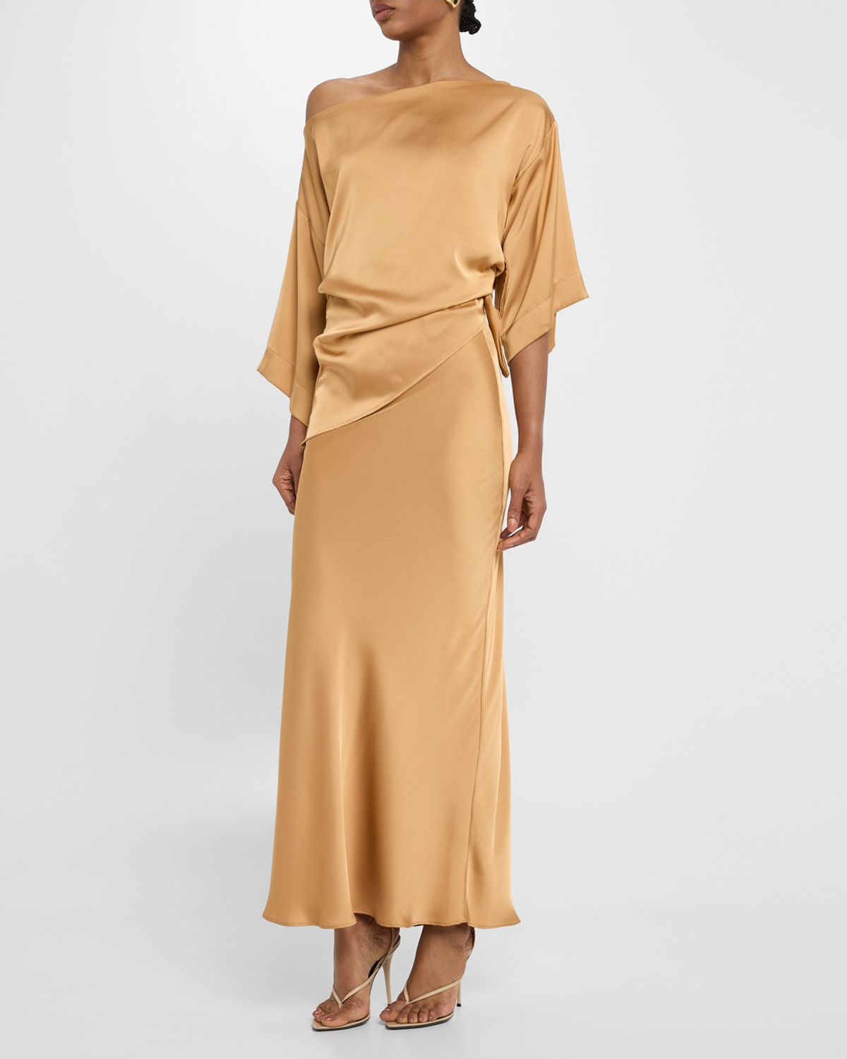 JBQ Meadow Satin Maxi Skirt