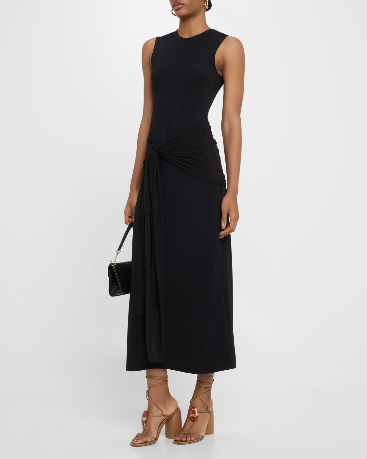 JBQ Rory Tie-Front Midi Dress