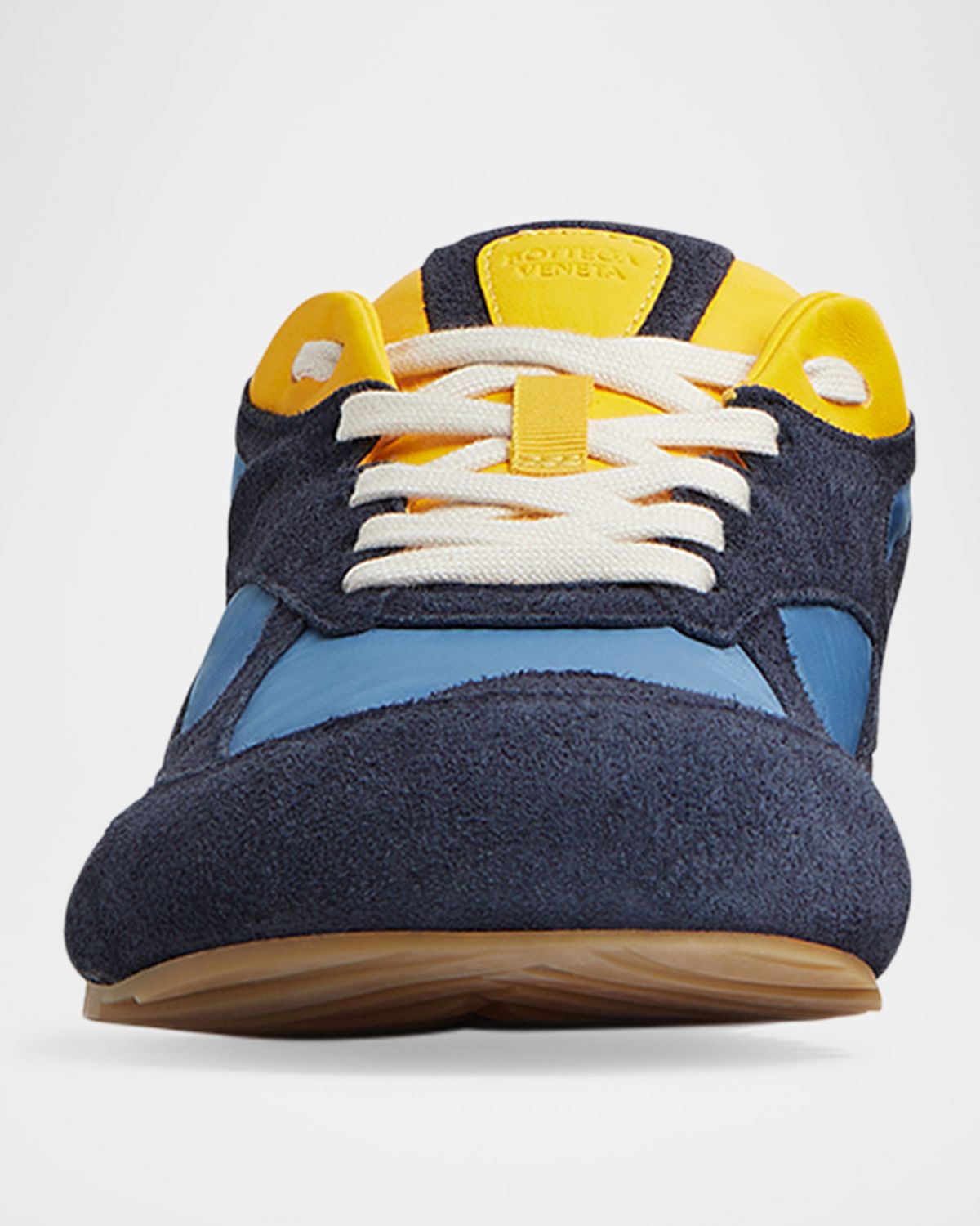 Bottega Veneta Orbit Lite Lace-Up Suede and Nylon Sneakers