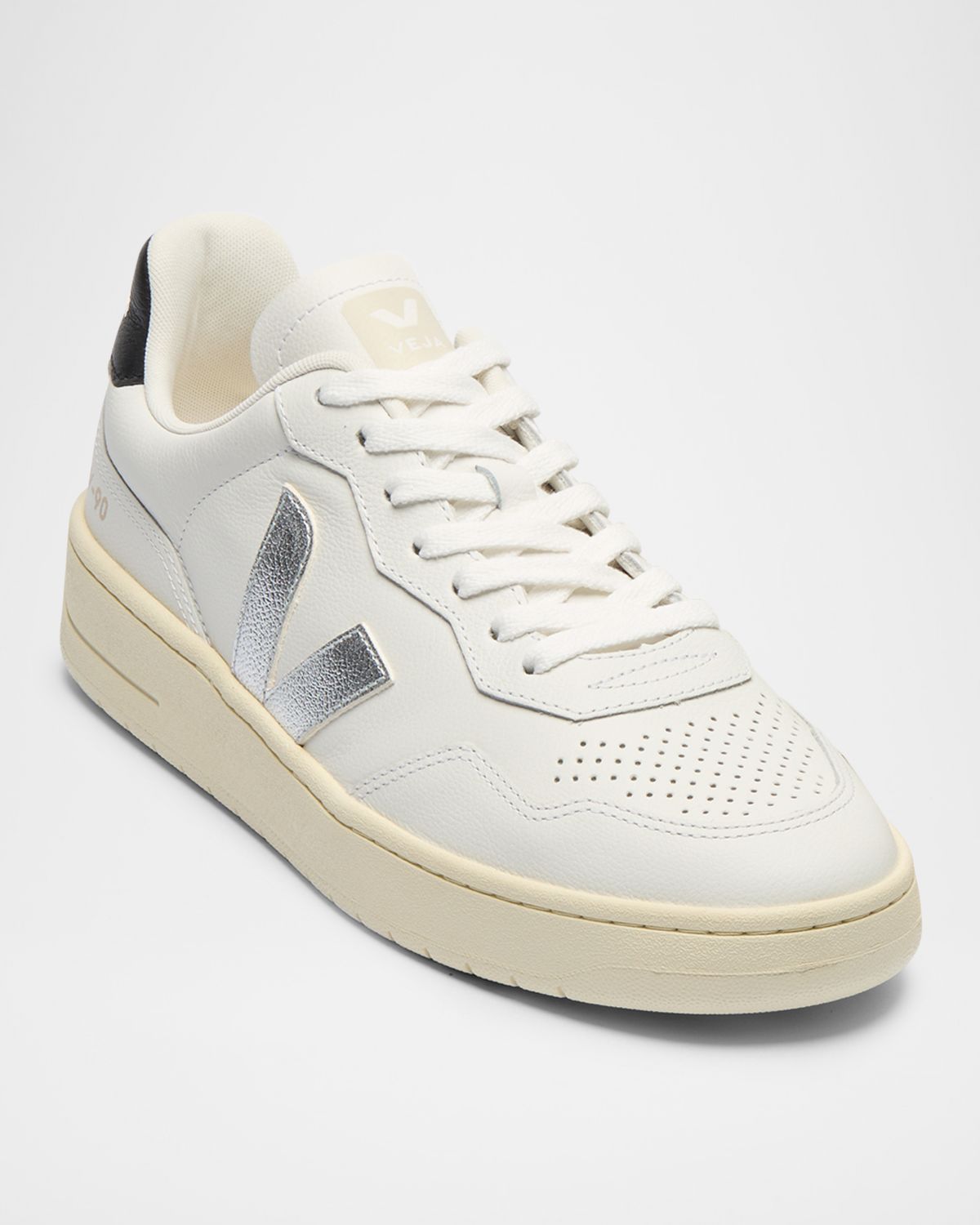 VEJA V-90 Bicolor Low-Top Sneakers