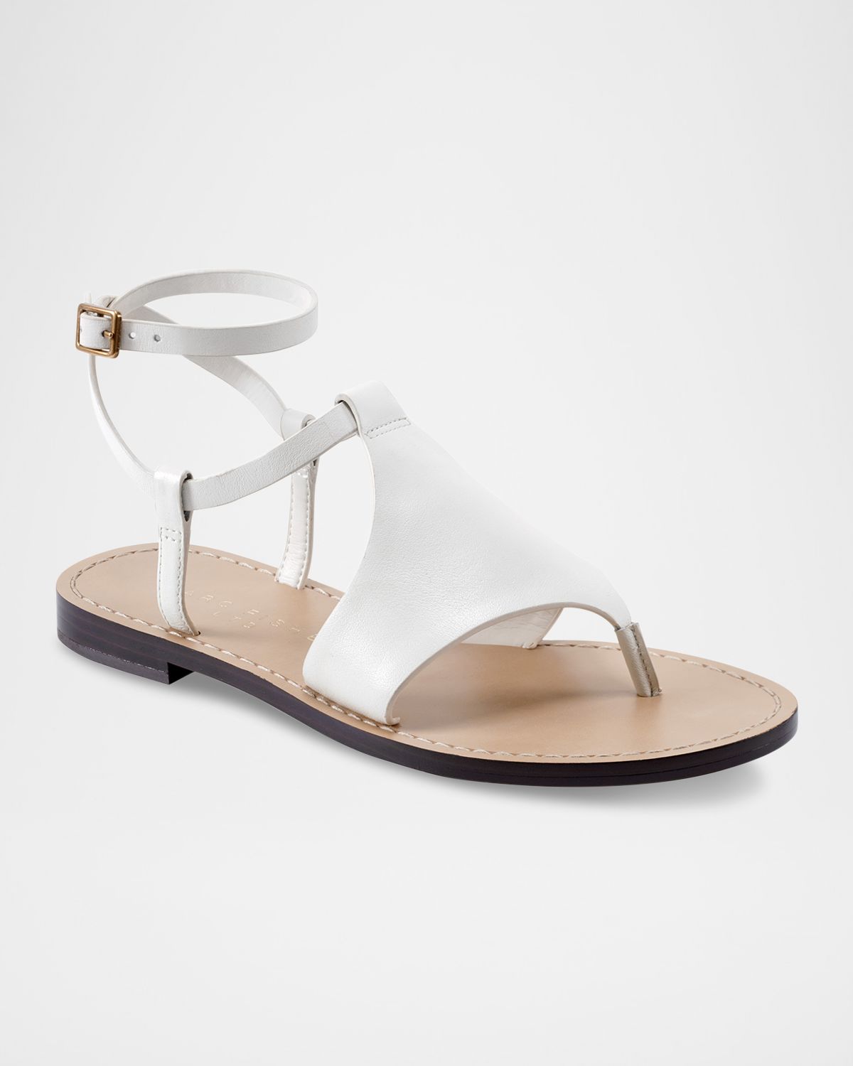 Marc Fisher LTD Lillie Flat Leather Sandals