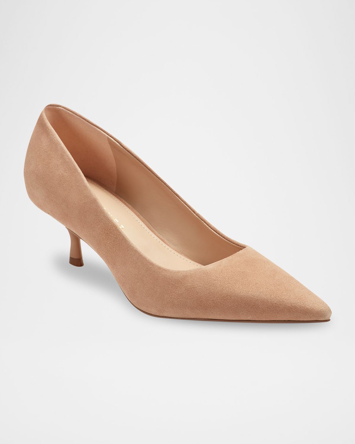Marc Fisher LTD Calynna Suede Kitten-Heel Pumps