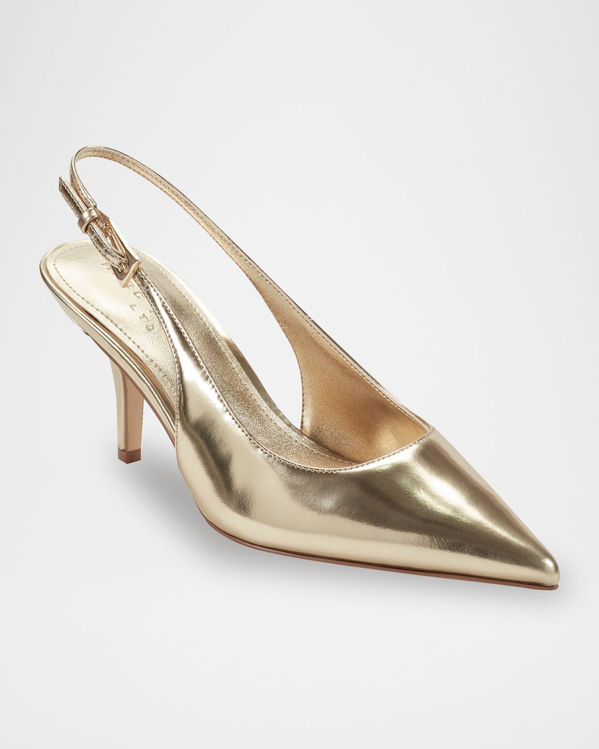Marc Fisher LTD Dorie Metallic Leather Slingback Pumps