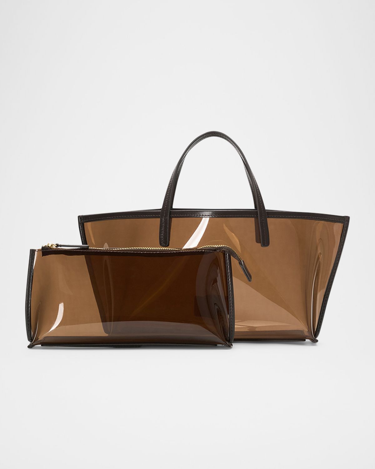 STAUD Christos Mini Clear Tote Bag