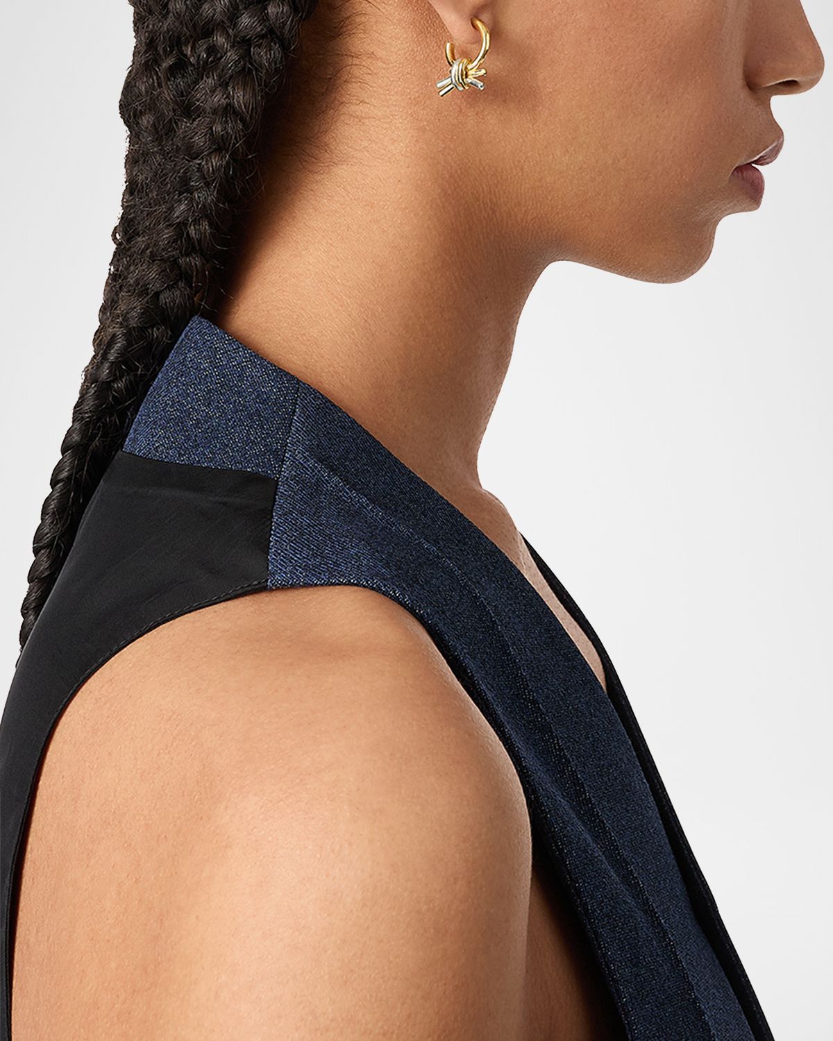 Bottega Veneta Two-Tone Knot Earrings