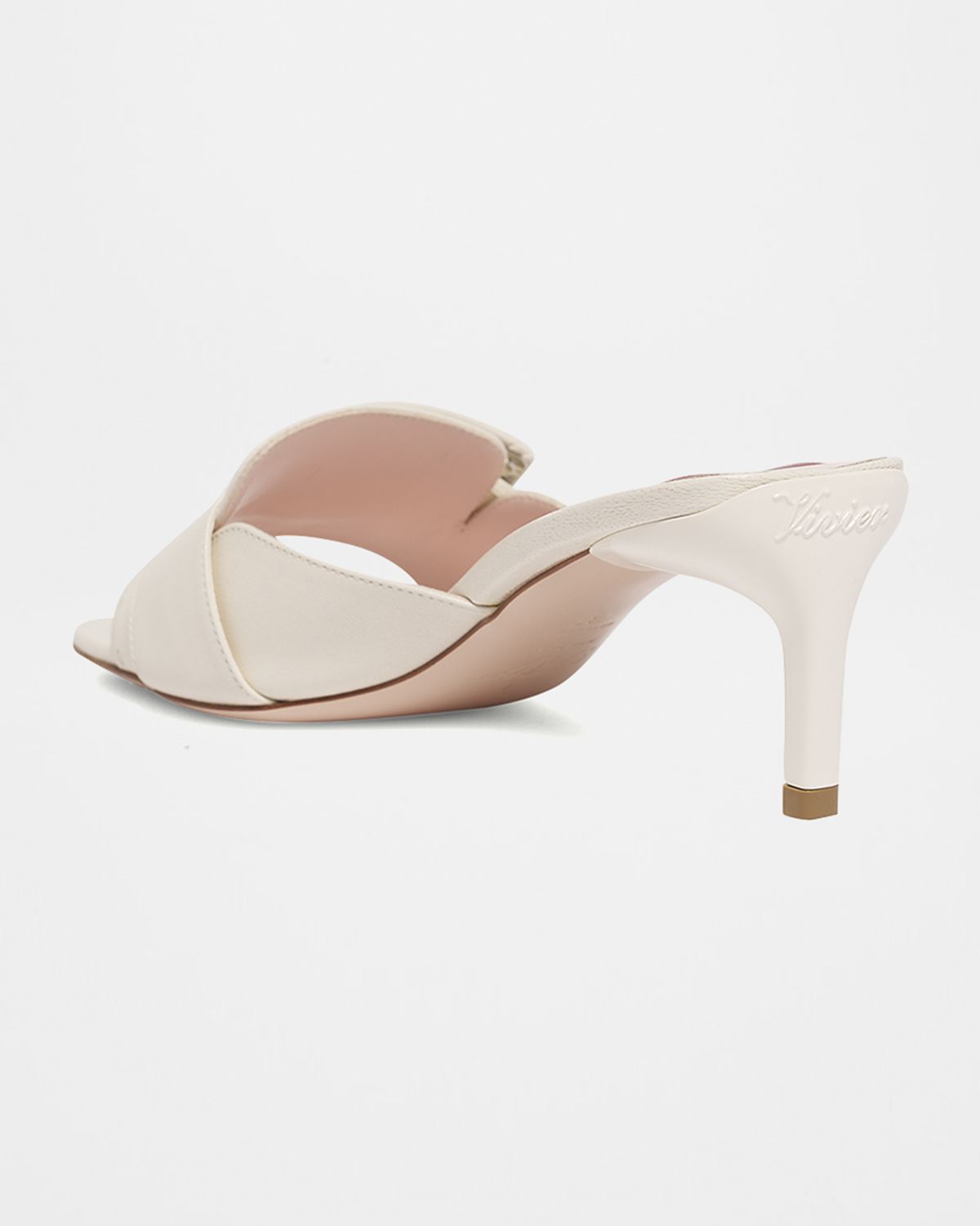 Roger Vivier Patent Leather Buckle Mule Sandals