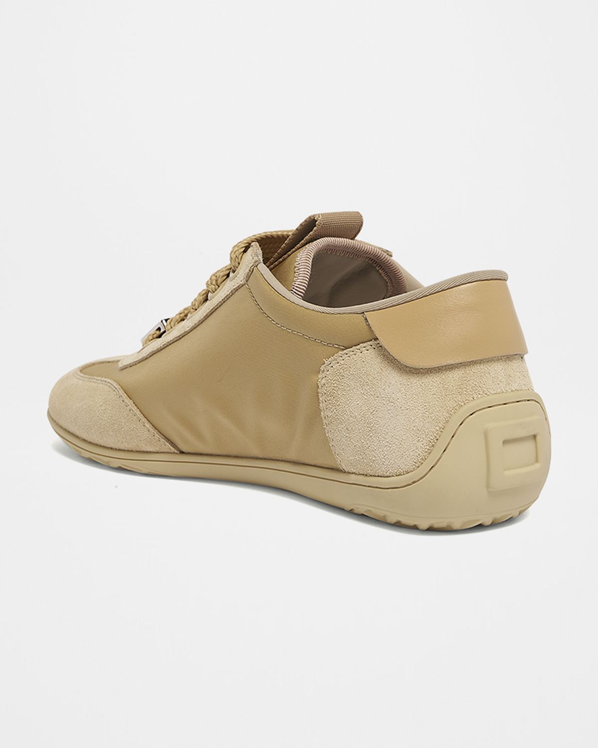 Roger Vivier Viv Low-Top Canvas and Suede Sneakers