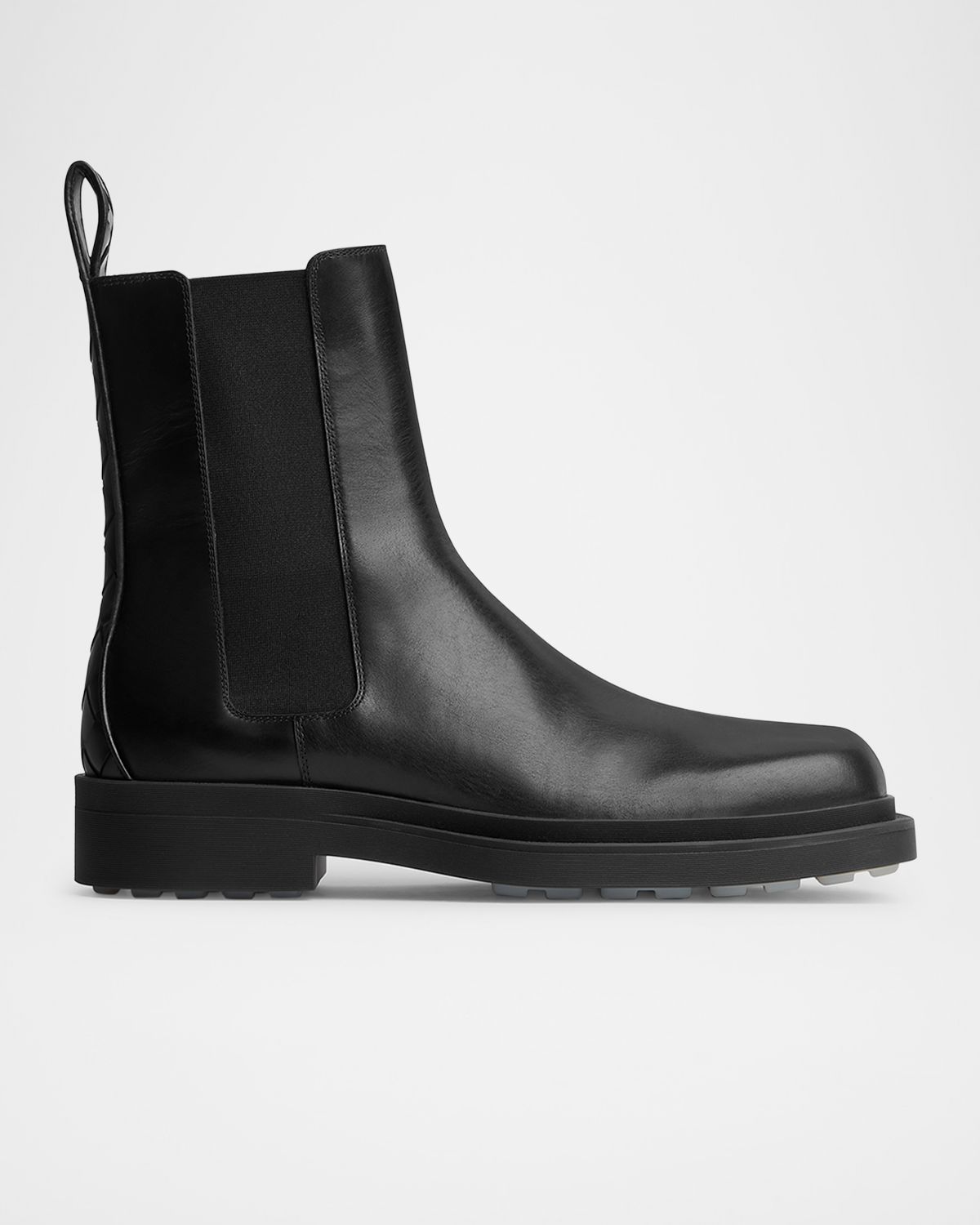 Bottega Veneta Men 's Ben Smooth & Intrecciato Leather Chelsea Boots | Thumbnail 6 Bottega Veneta Men 's Ben Smooth & Intrecciato Leather Chelsea Boots | Thumbnail 6