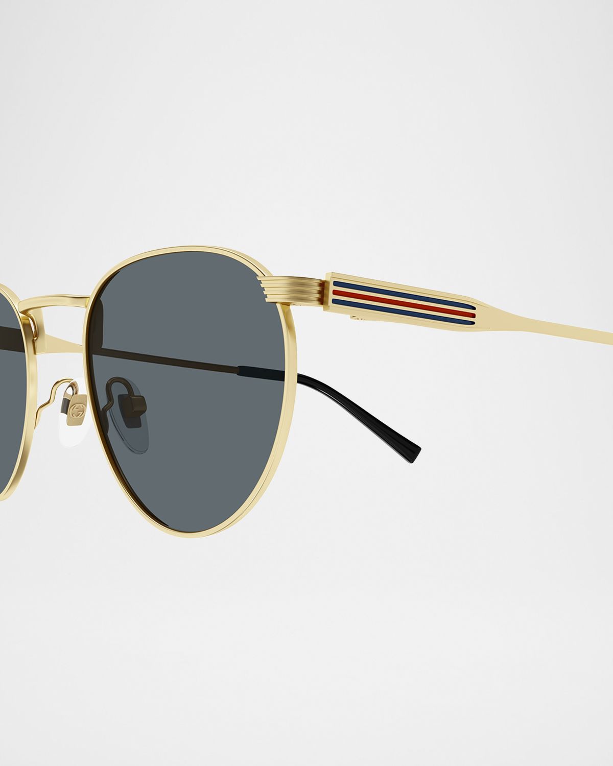 Gucci Men 's GG1875S Metal Round Sunglasses