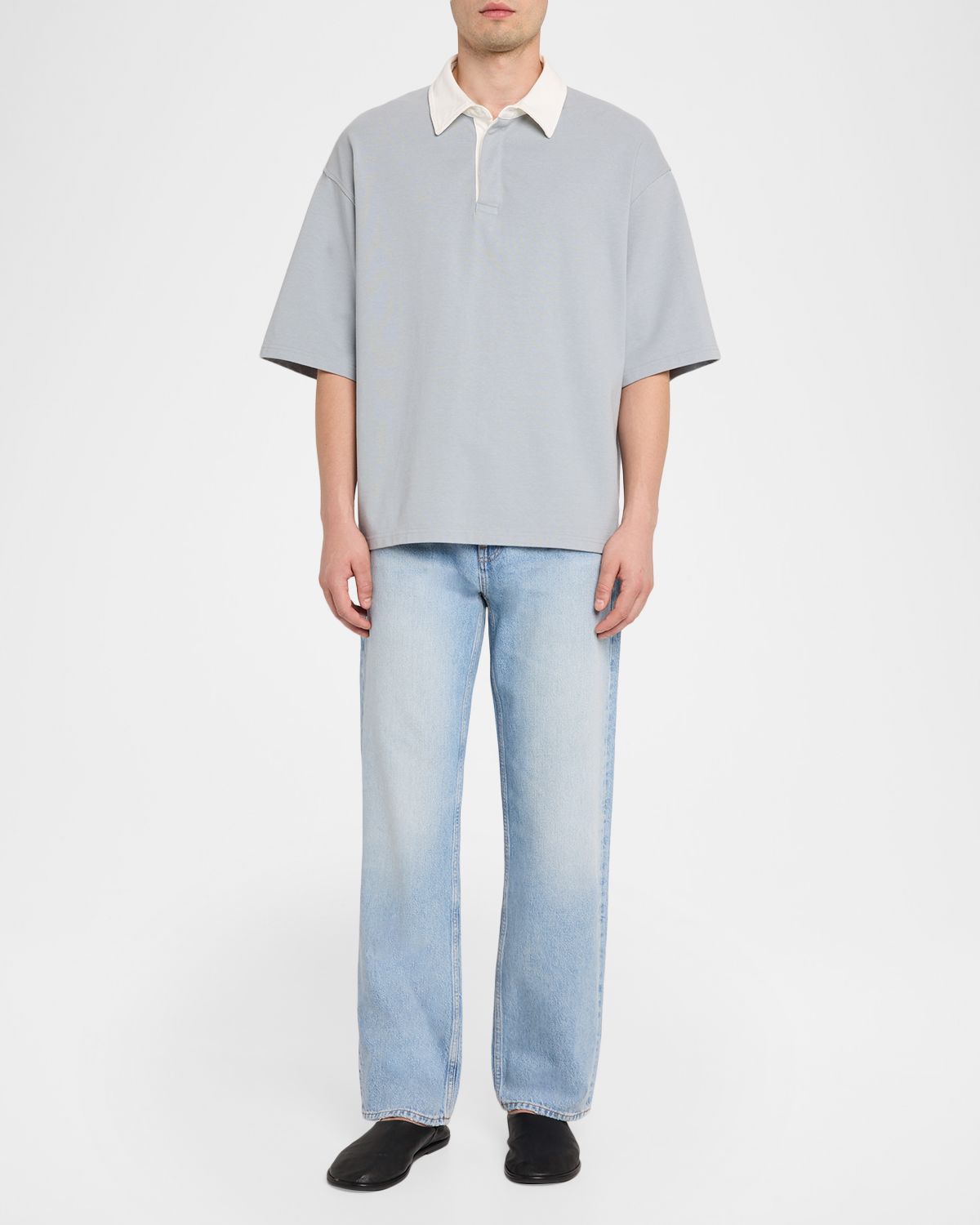 FRAME Men 's Relaxed Light Wash Jeans