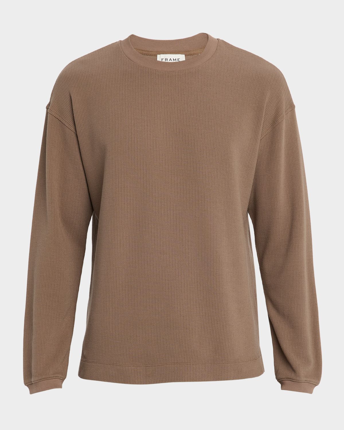 FRAME Men 's Cotton Waffle Textured Long-Sleeve T-Shirt