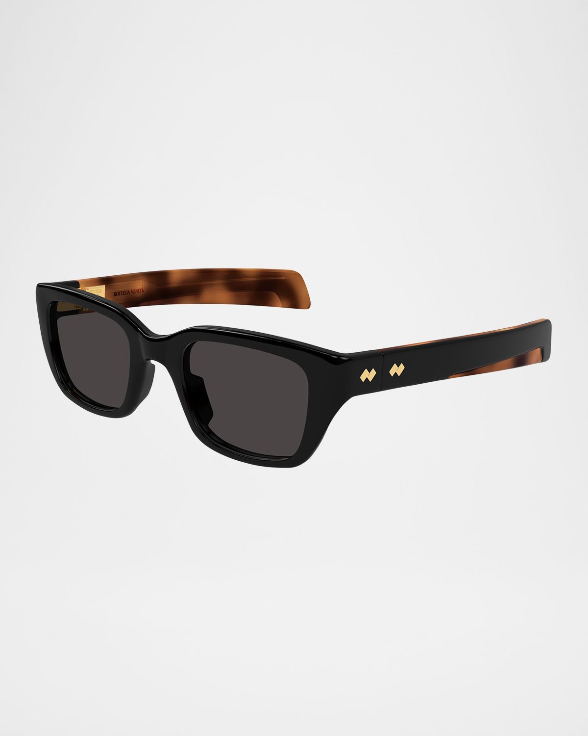 Bottega Veneta Recycled Acetate Rectangular Sunglasses