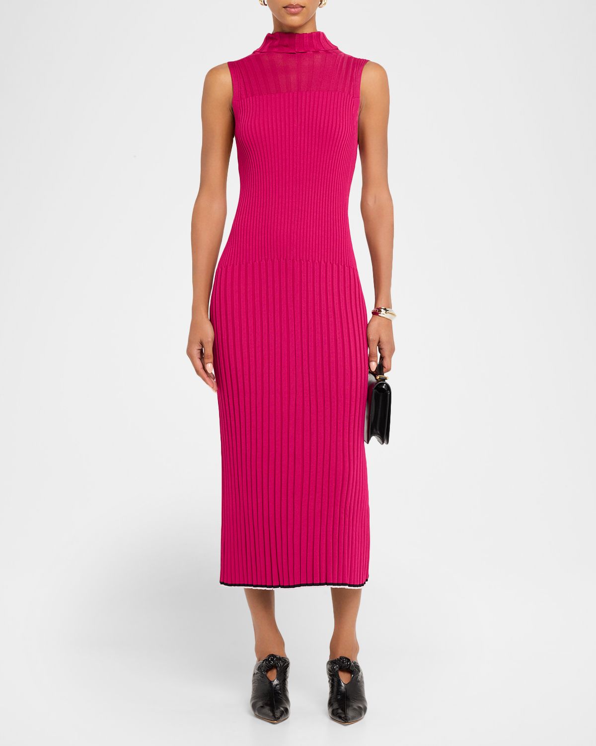Proenza Schouler Maia Ribbed Turtleneck Dress