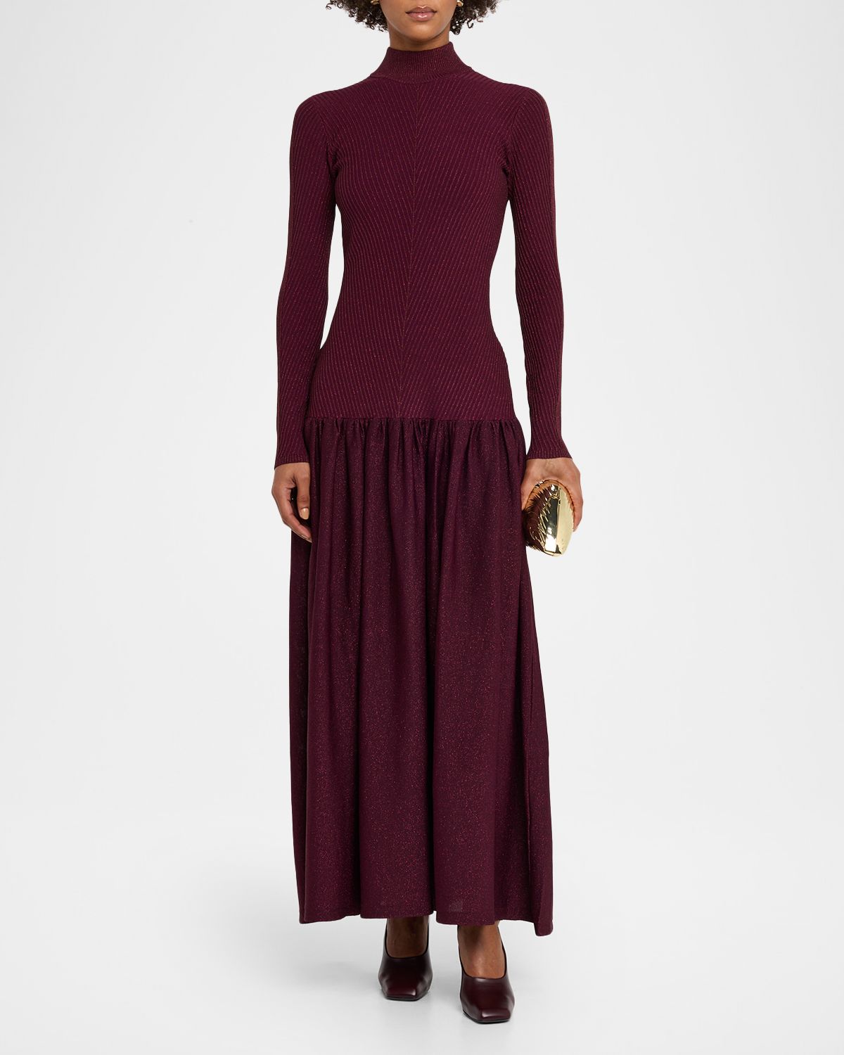 Retrofete Bandini Knit Drop-Waist Maxi Dress