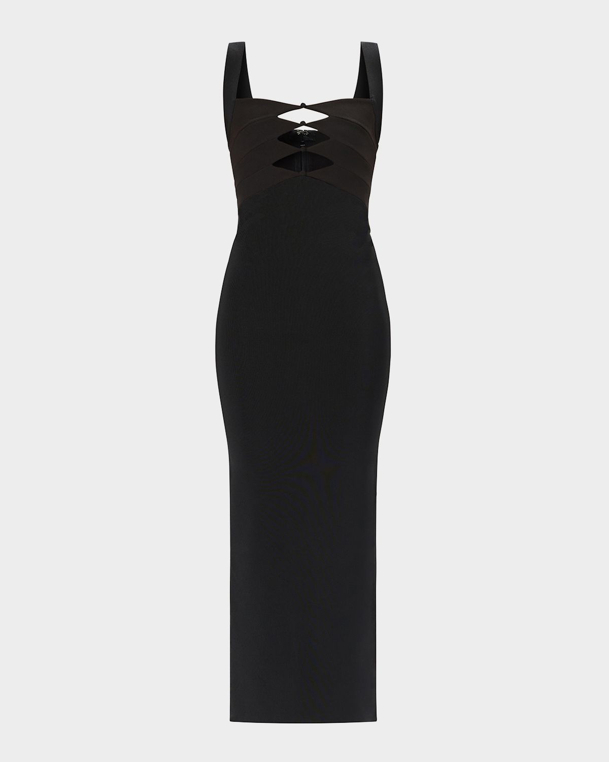 Herve Leger The Alessia Cutout Bodycon Ankle Gown