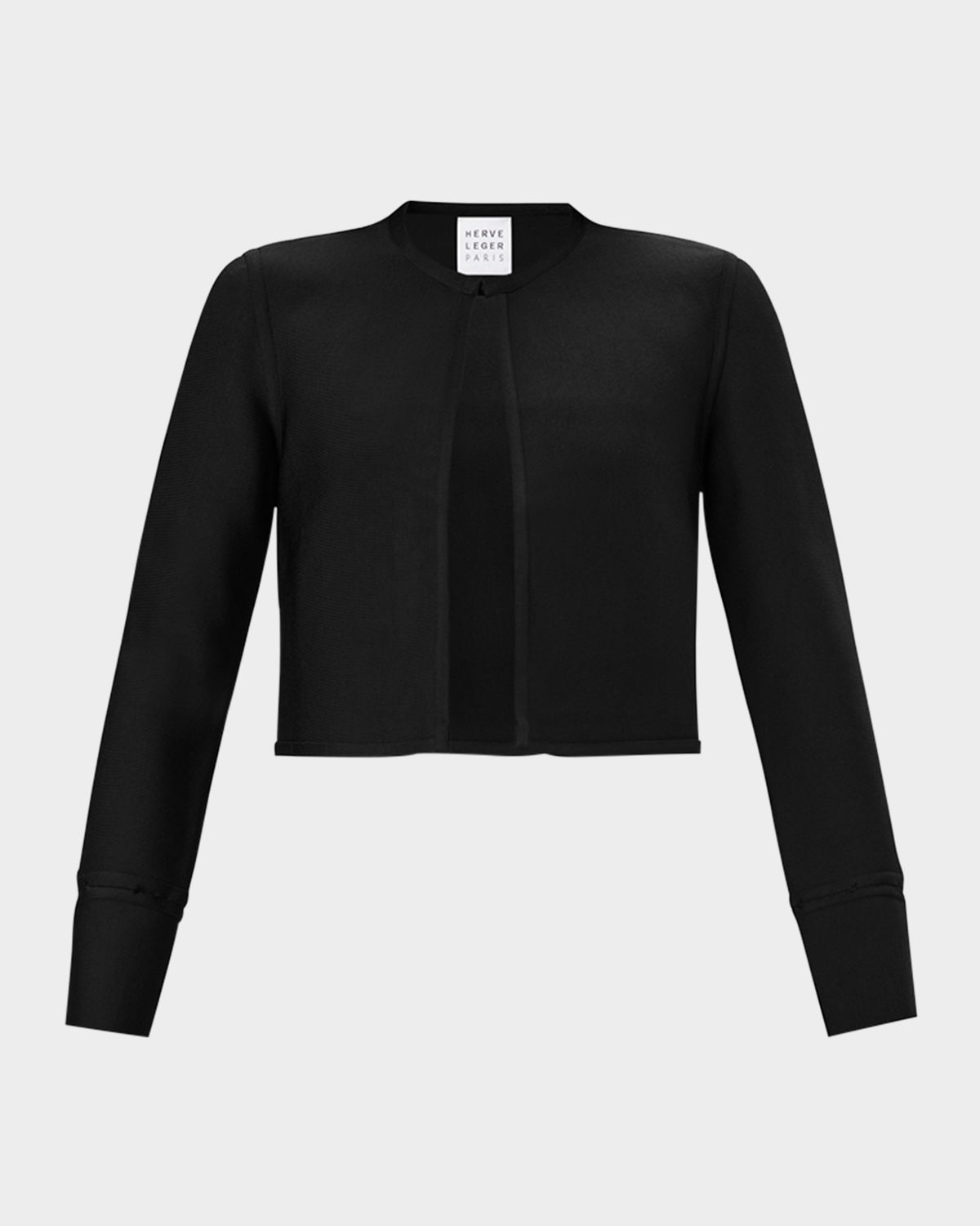 Herve Leger The Lucia Cropped Crewneck Jacket