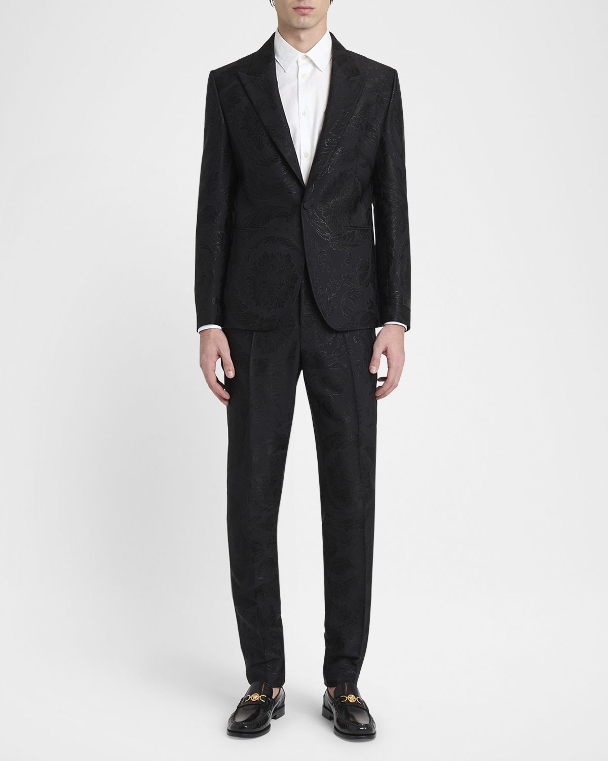 Versace Men 's Barocco Jacquard Formal Pants