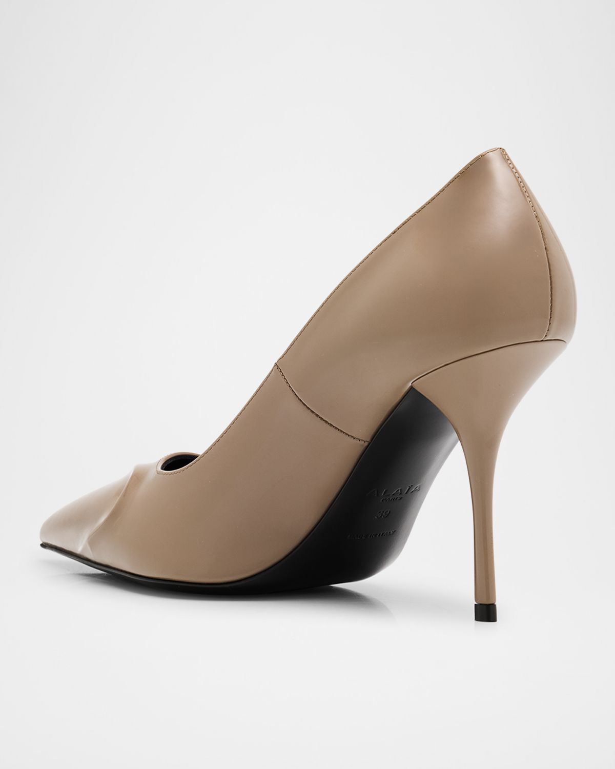 ALAIA Patent Leather 3D Coeur Pumps