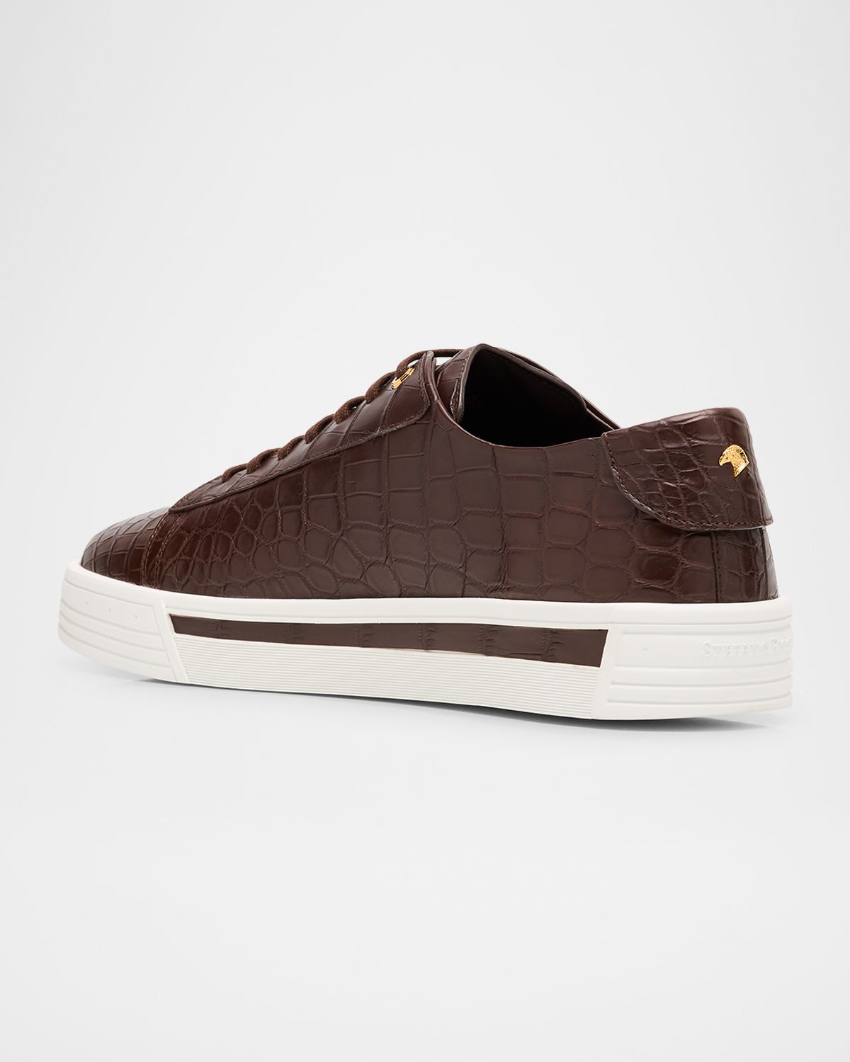 Stefano Ricci Men 's Crocodile Leather Sneakers