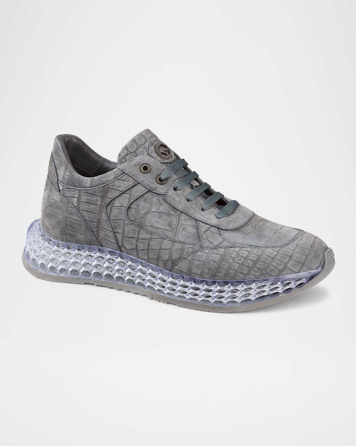 Stefano Ricci Men 's Crocodile Leather Sneakers