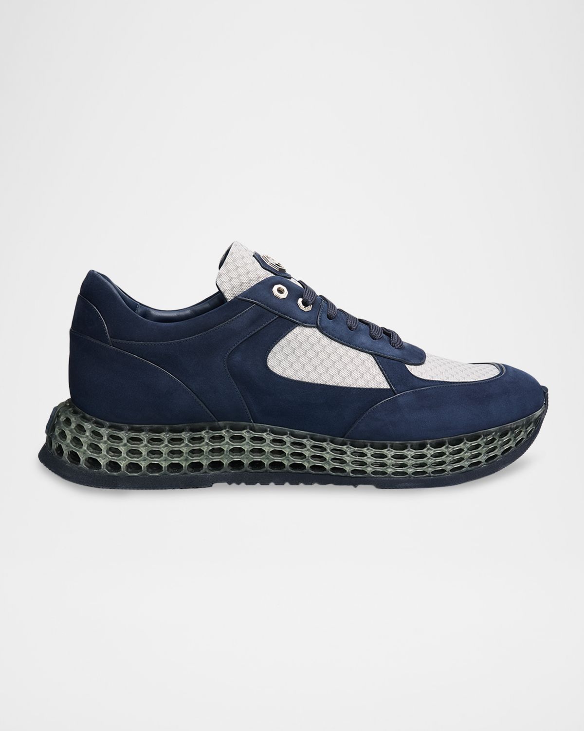 Stefano Ricci Men 's Suede & Technical Fabric Sneakers