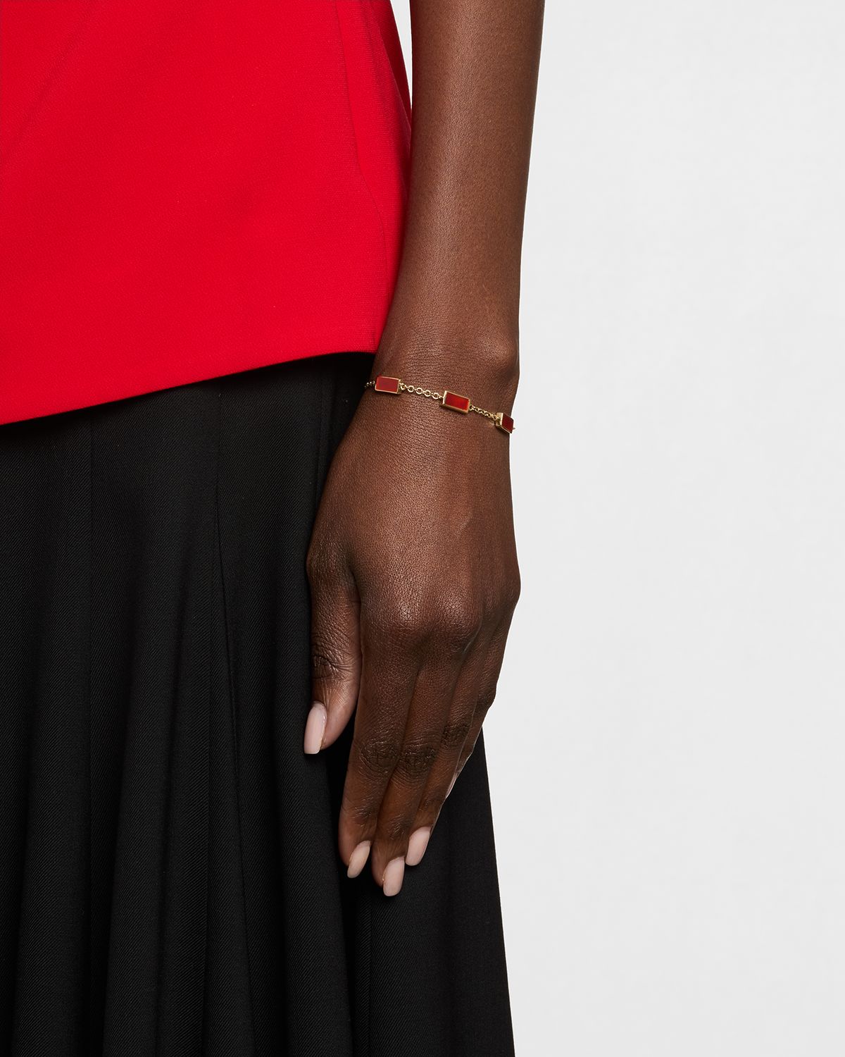 Jan Leslie Five Station Dash Rectangle Bracelet