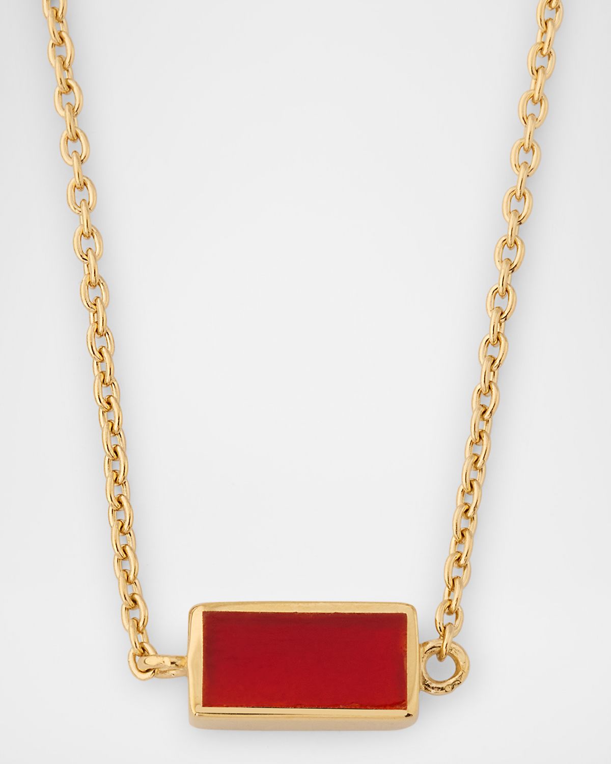 Jan Leslie Single Station Rectangle Dash Necklace