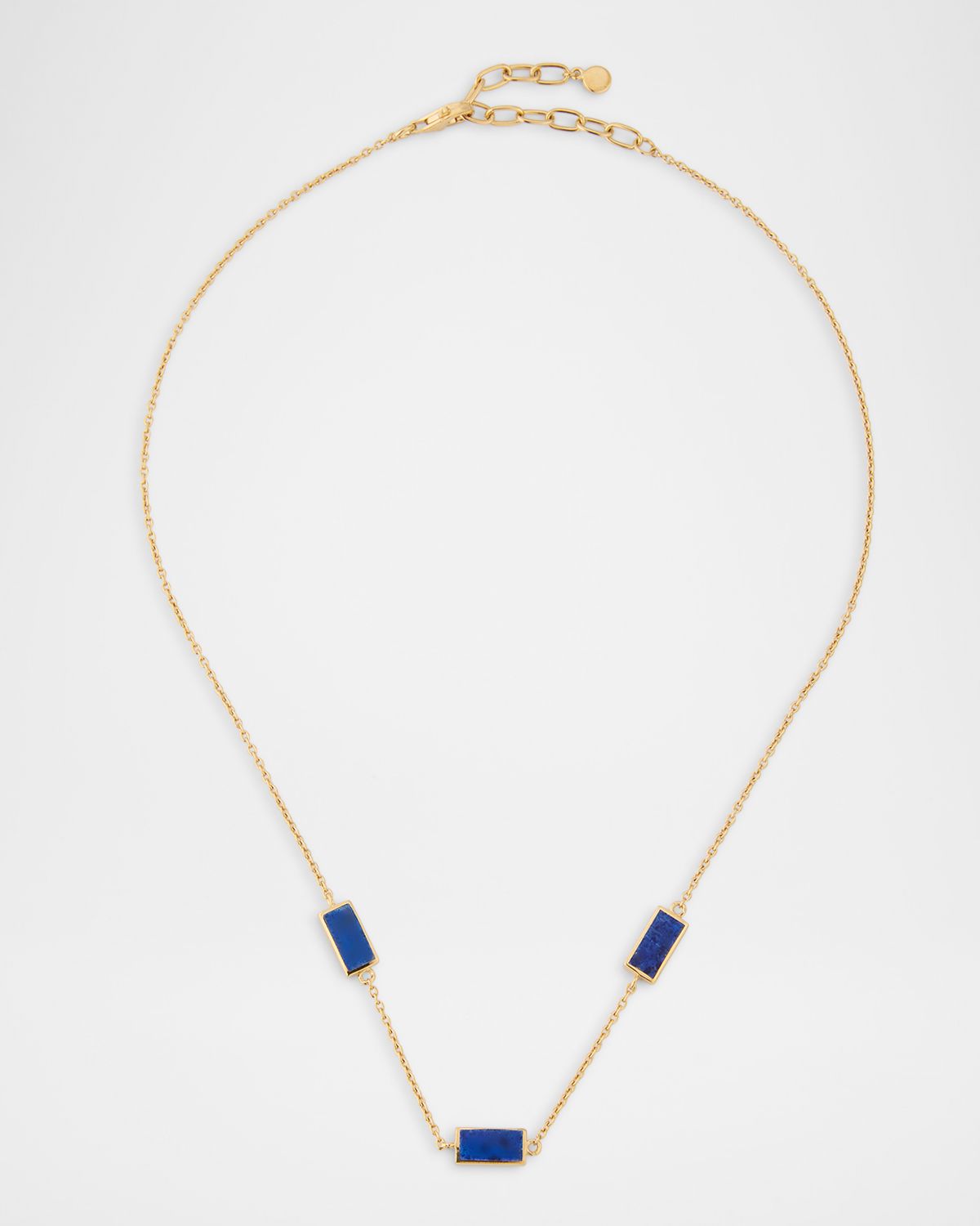Jan Leslie Three Station Rectangle Dash Necklace