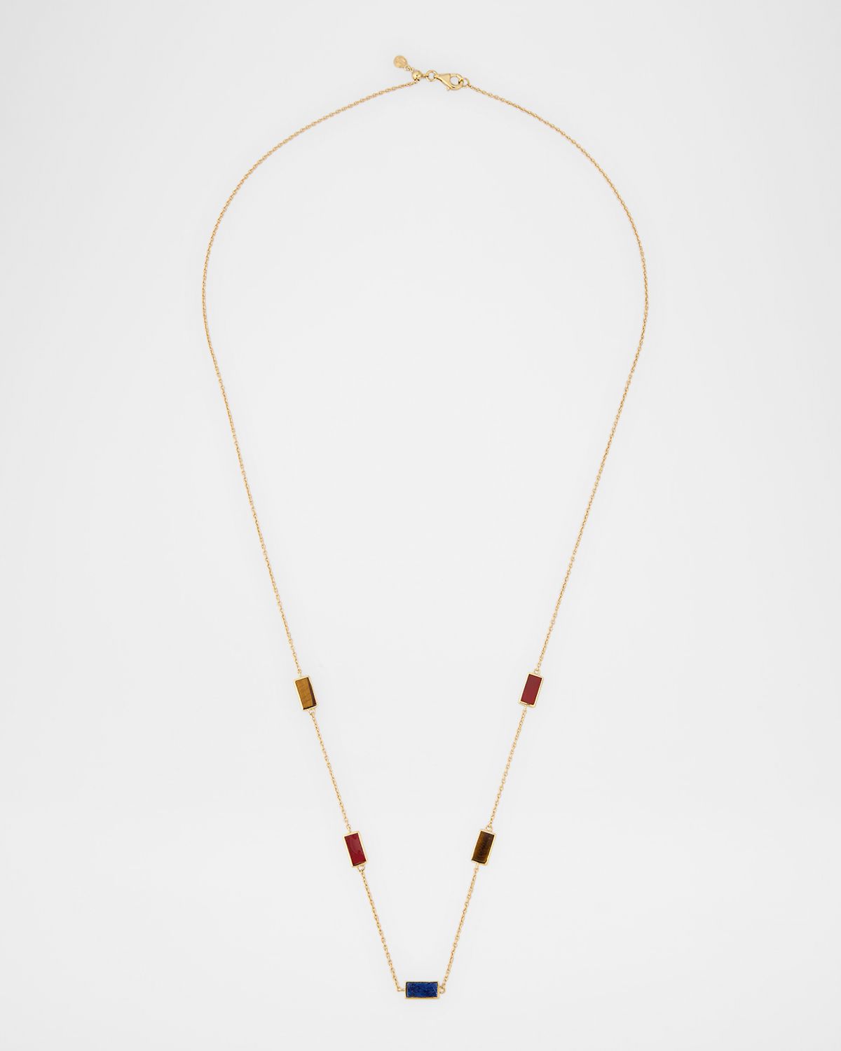 Jan Leslie Five Station Rectangle Dash Necklace